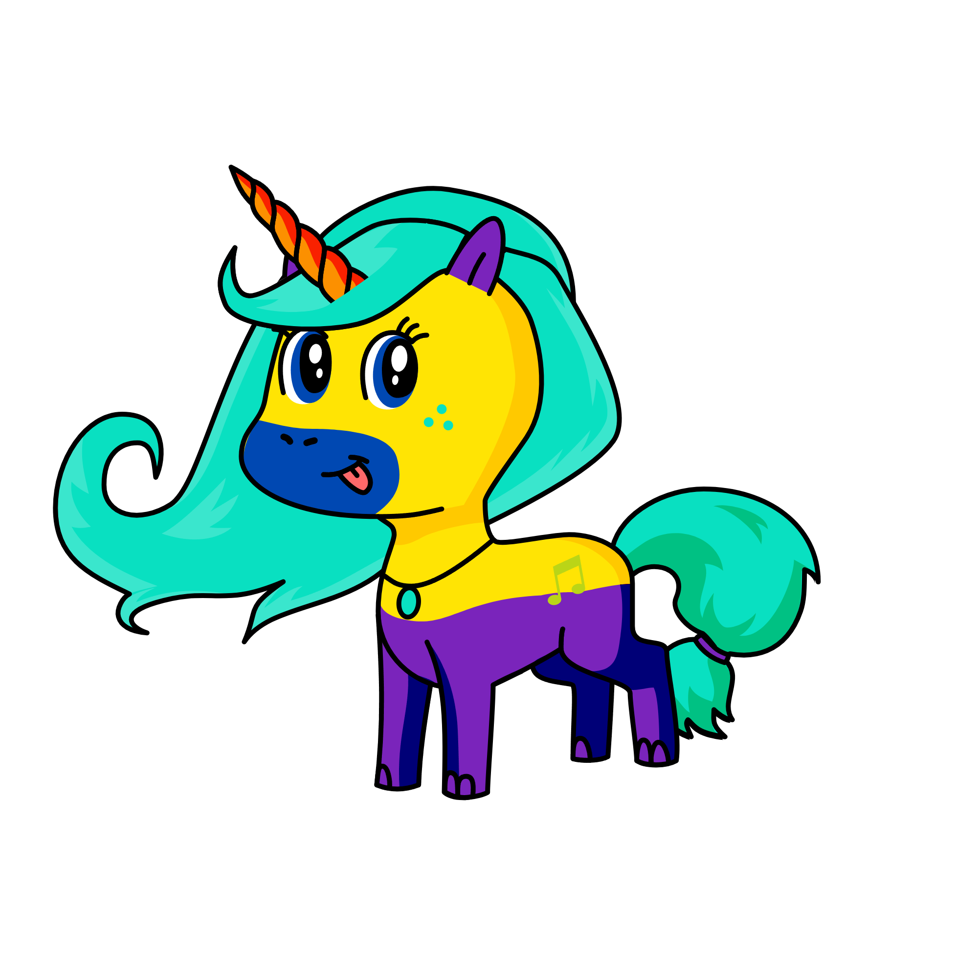 Heboy, the unicorn