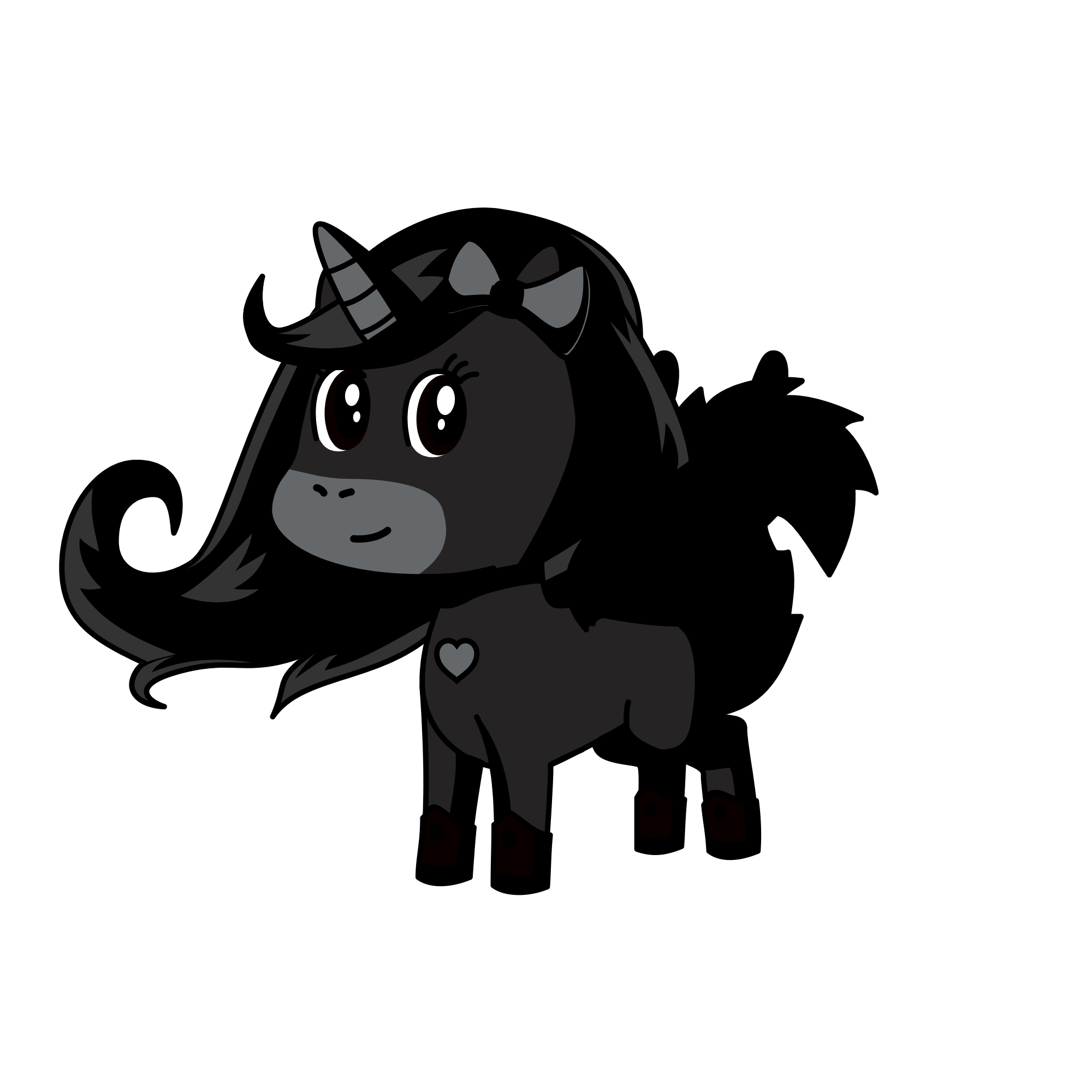 Dark, the unicorn