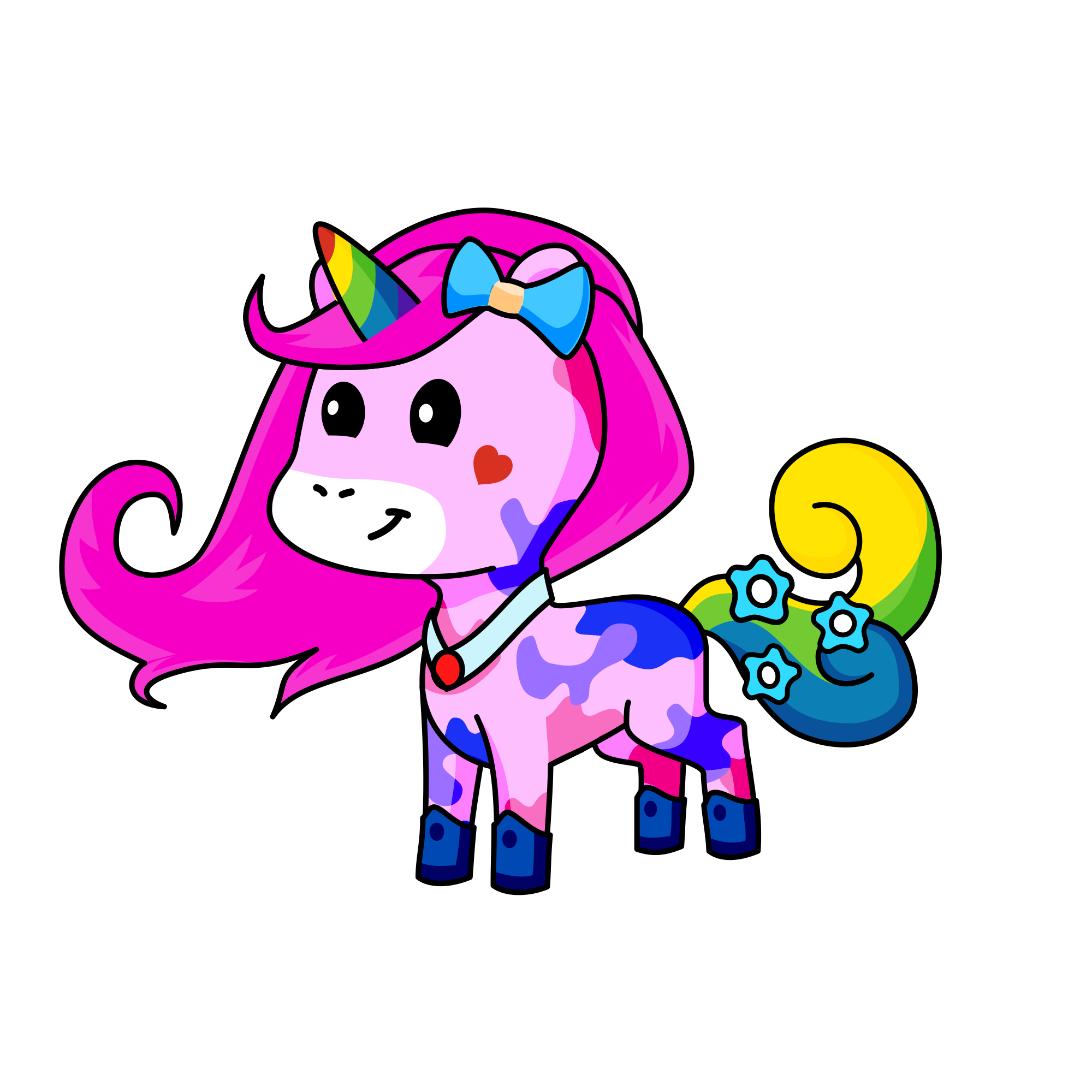 Silvia Rainbow, the unicorn