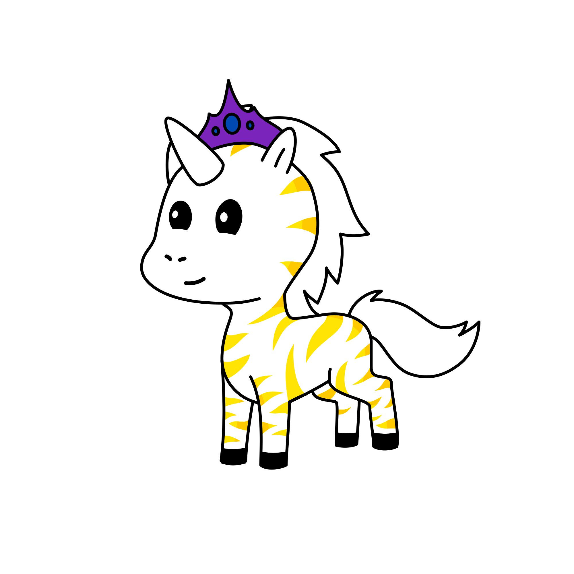 Sparkles, the unicorn