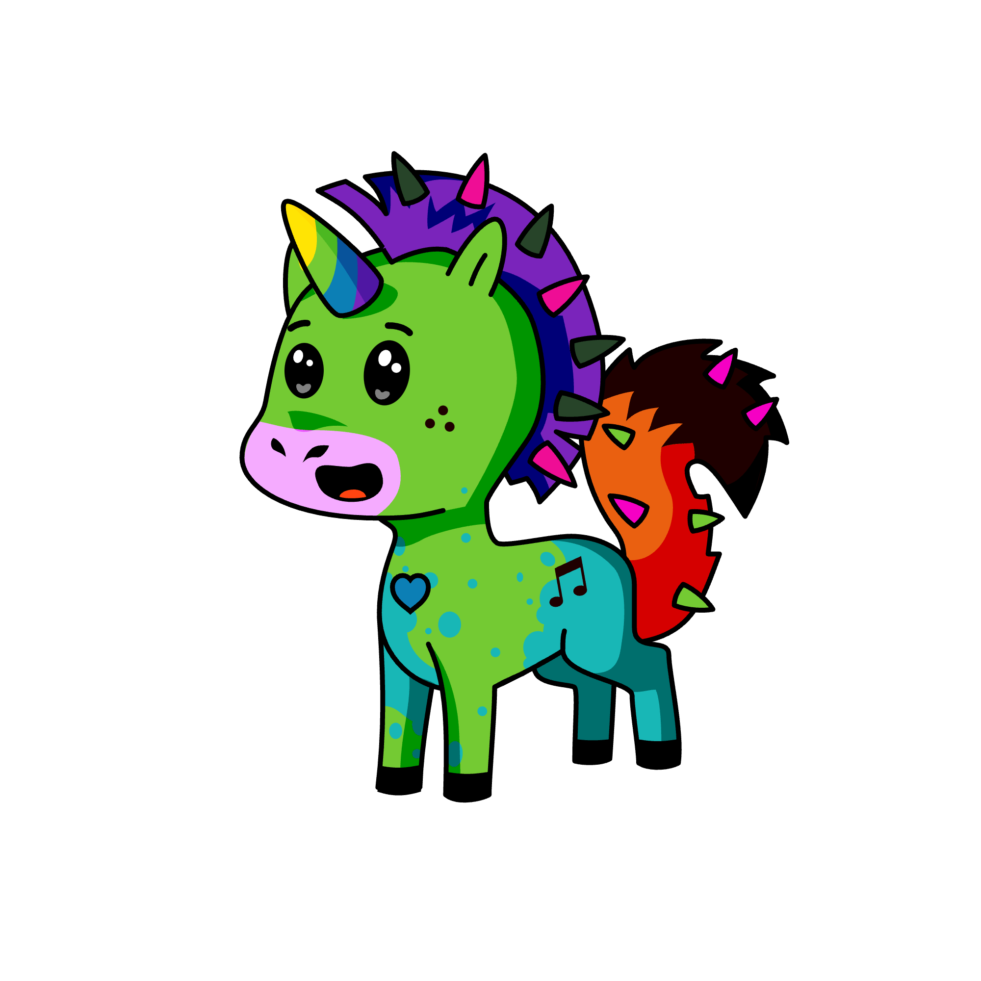 Rock "N" Roll, the unicorn