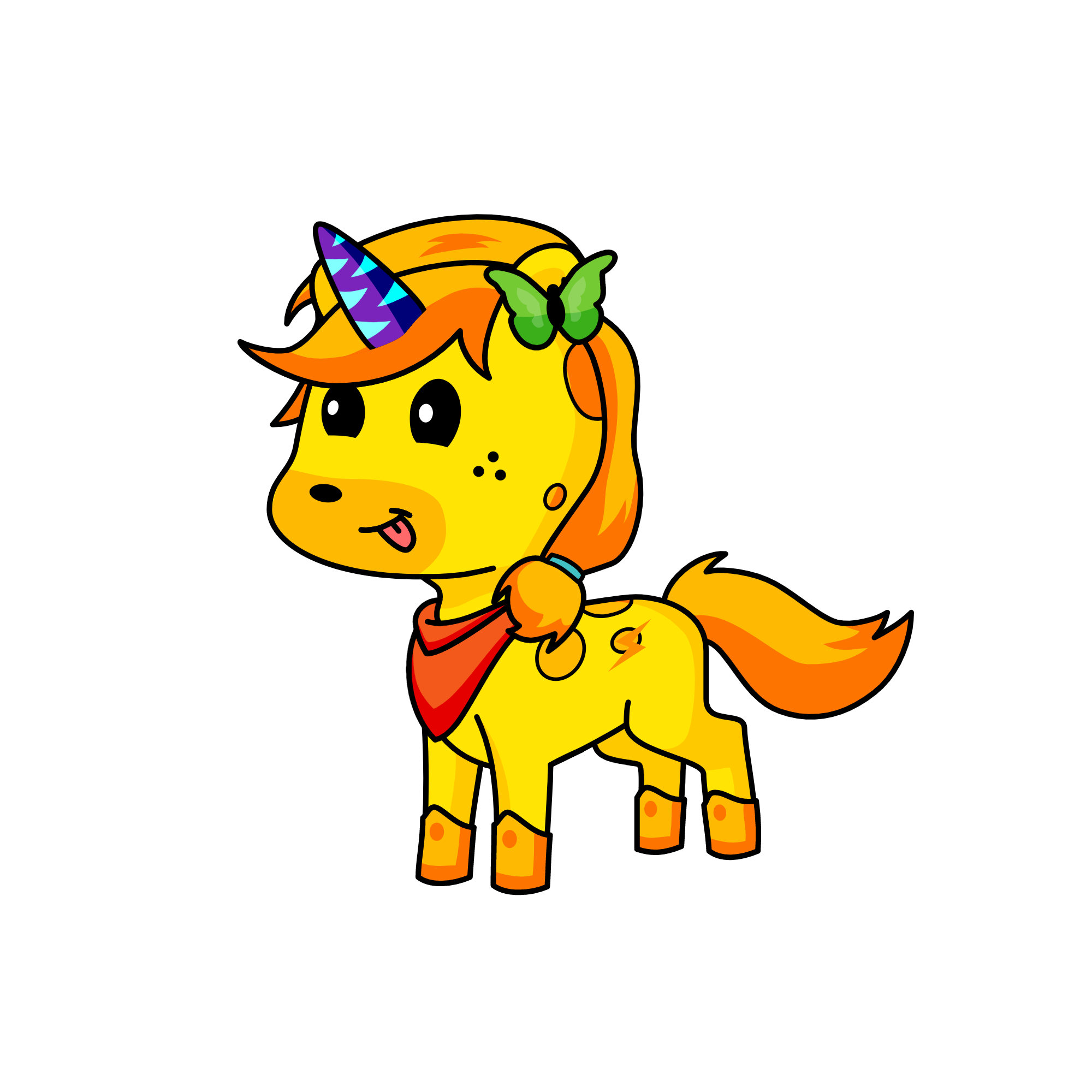 glitter, the unicorn