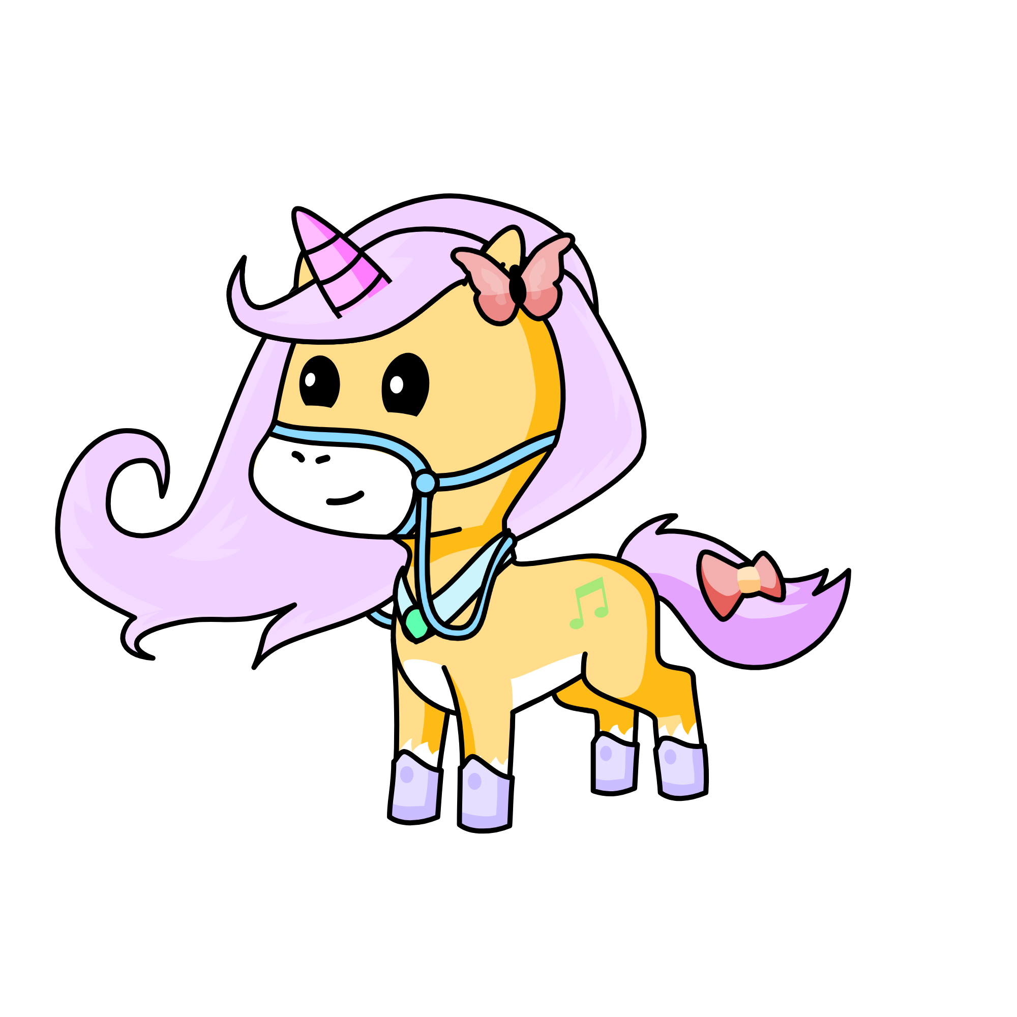 Pastelo, the unicorn