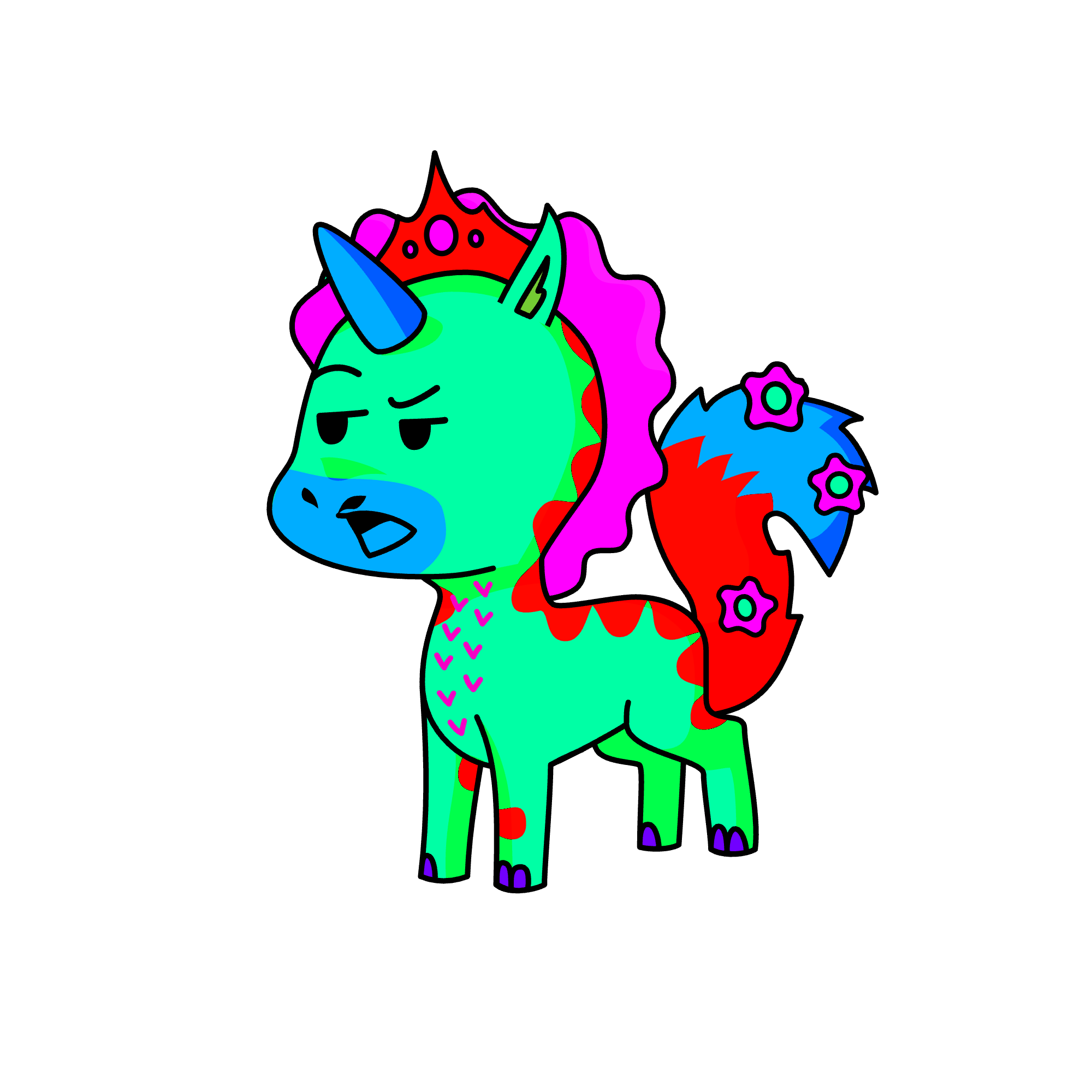 Queen Uglisious, the unicorn