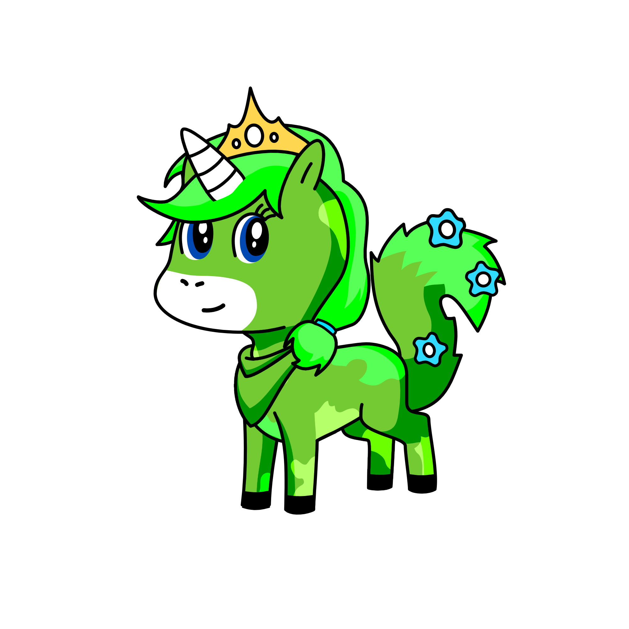 greeny, the unicorn
