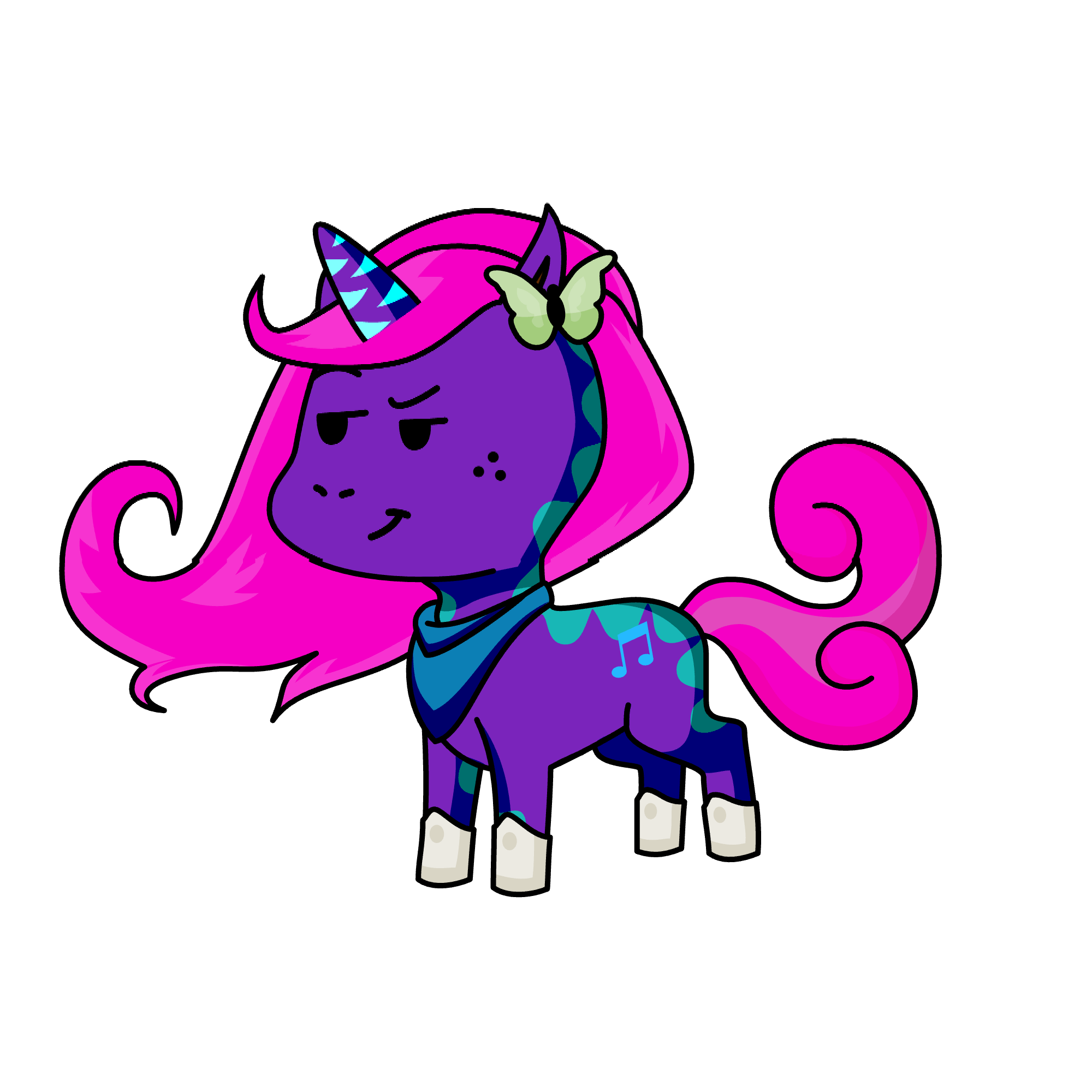 Fluffy, the unicorn