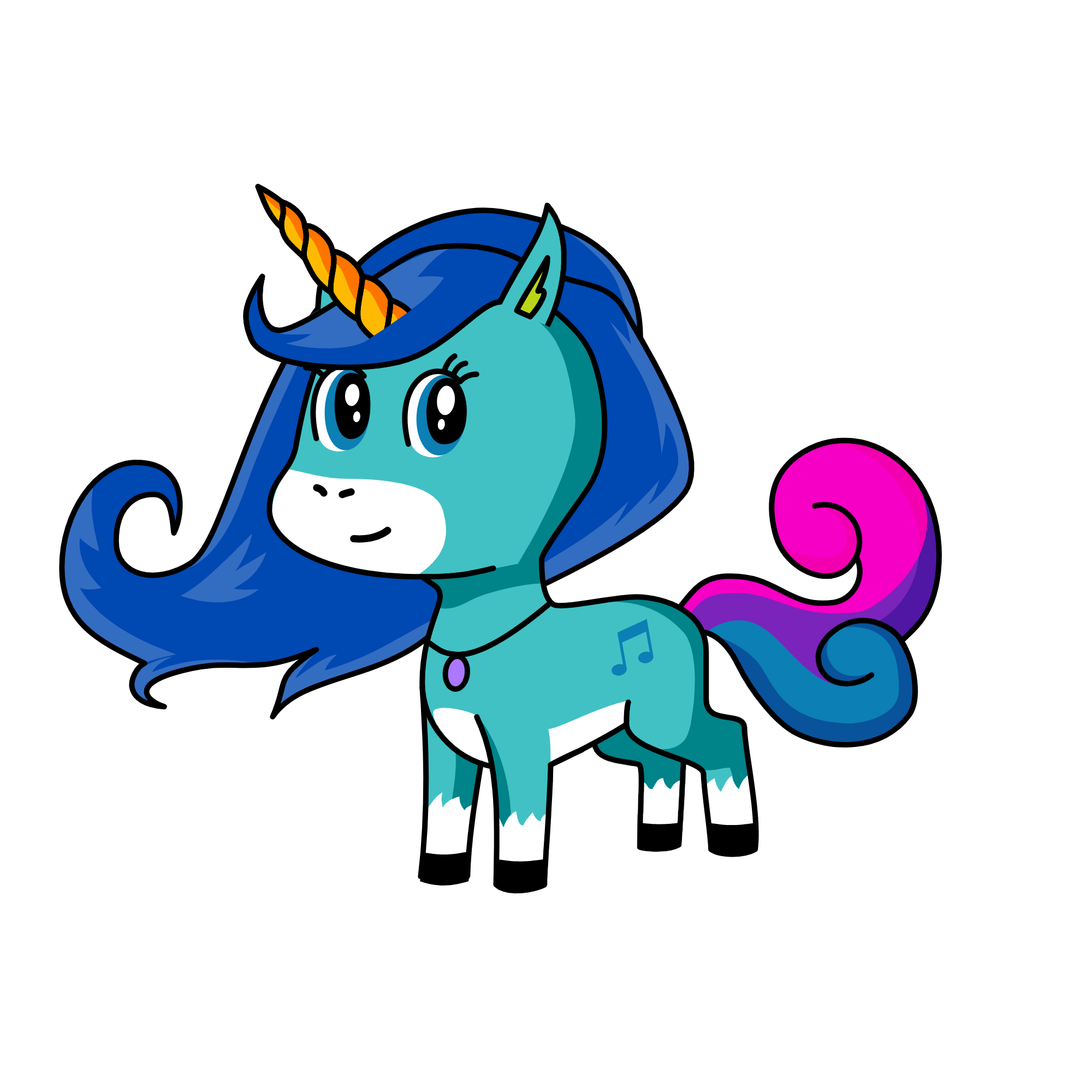Midnight, the unicorn