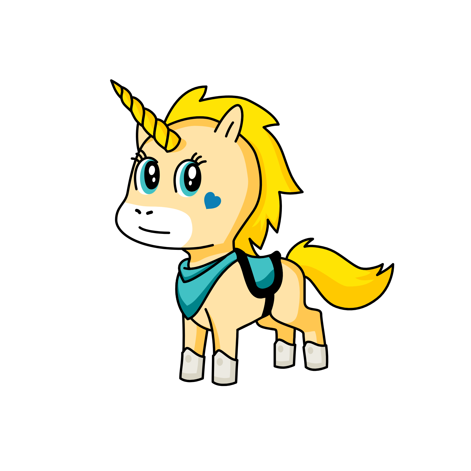Bubbles, the unicorn