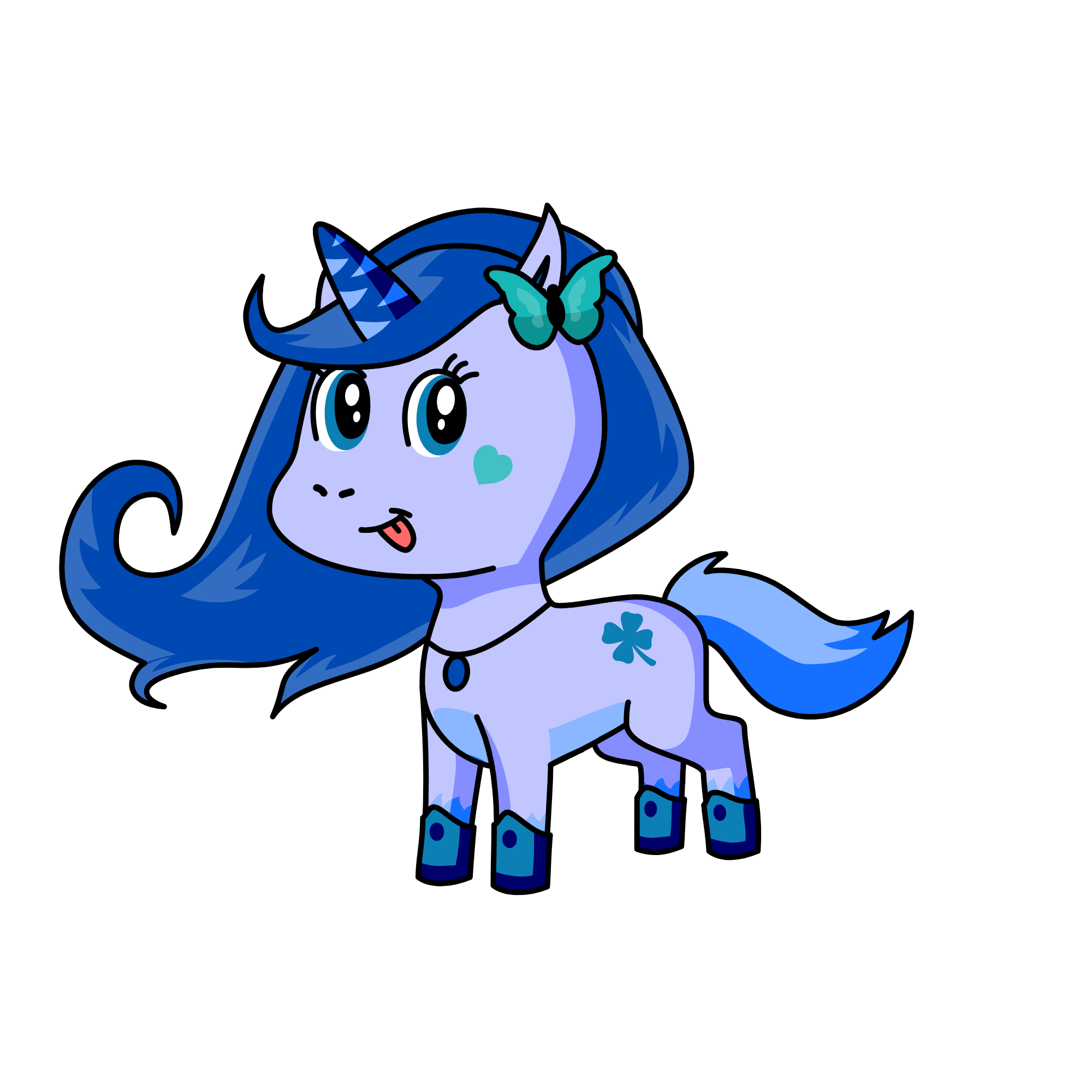 芽芽, the unicorn