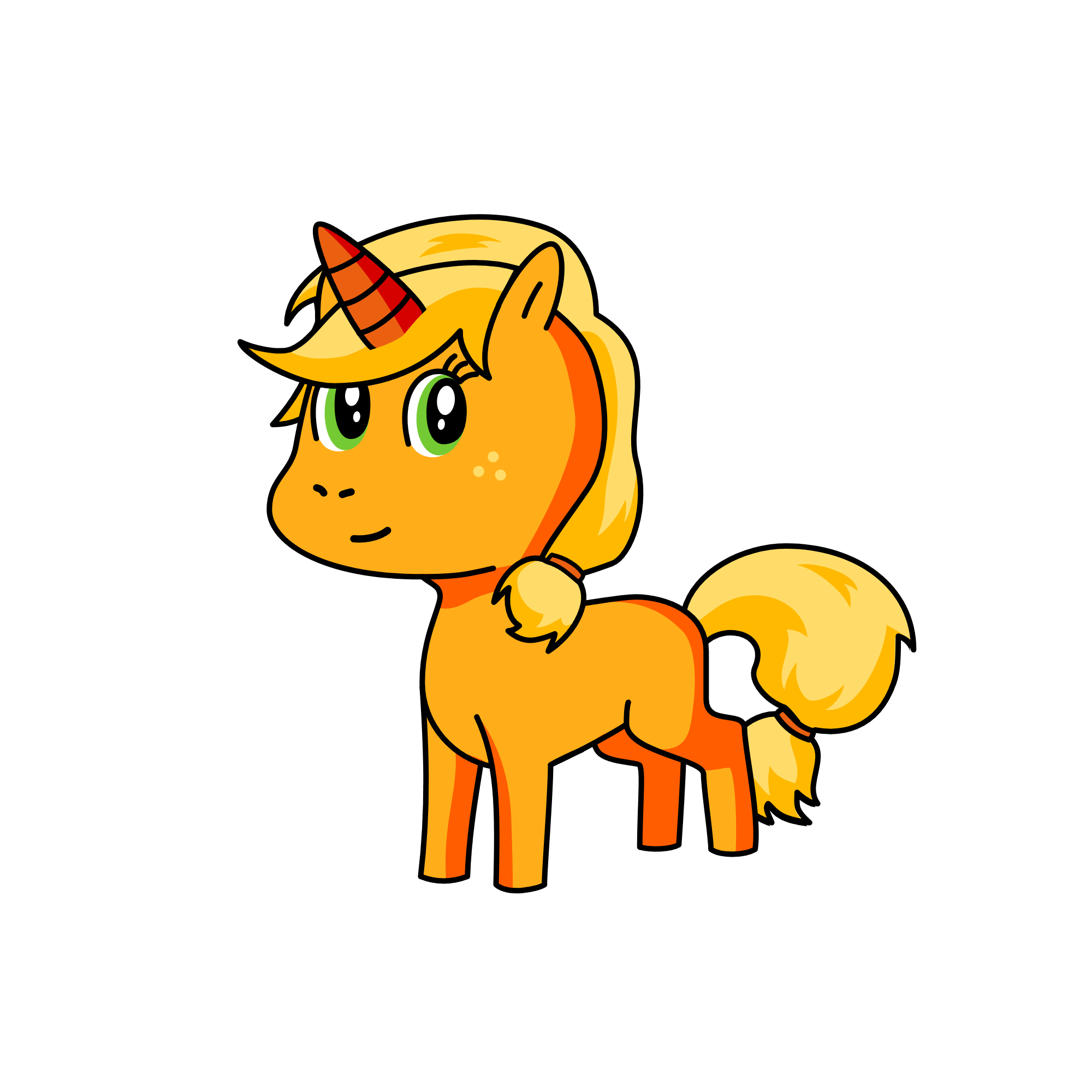 Applejack, the unicorn