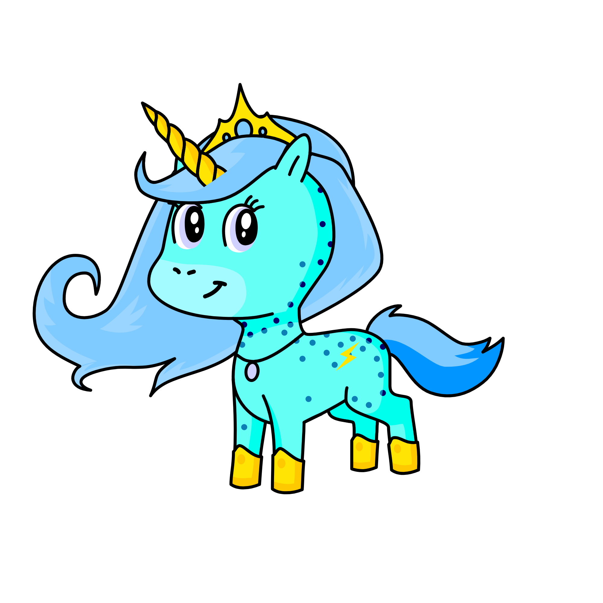 Snowy, the unicorn