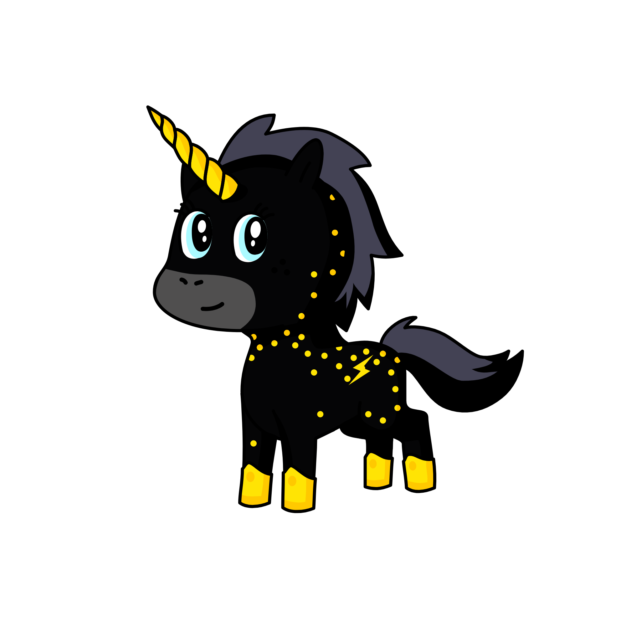 Midnight, the unicorn