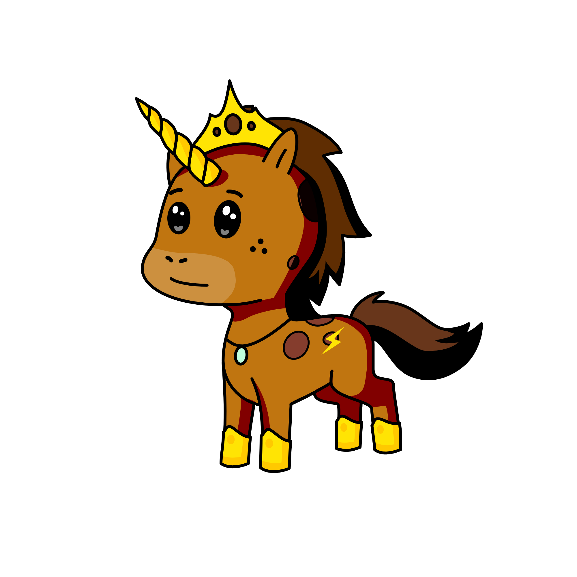 Brownie, the unicorn