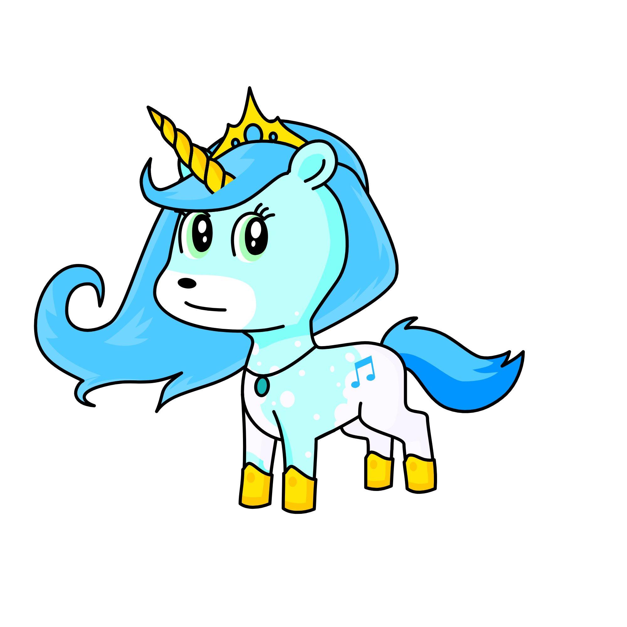Winter, the unicorn