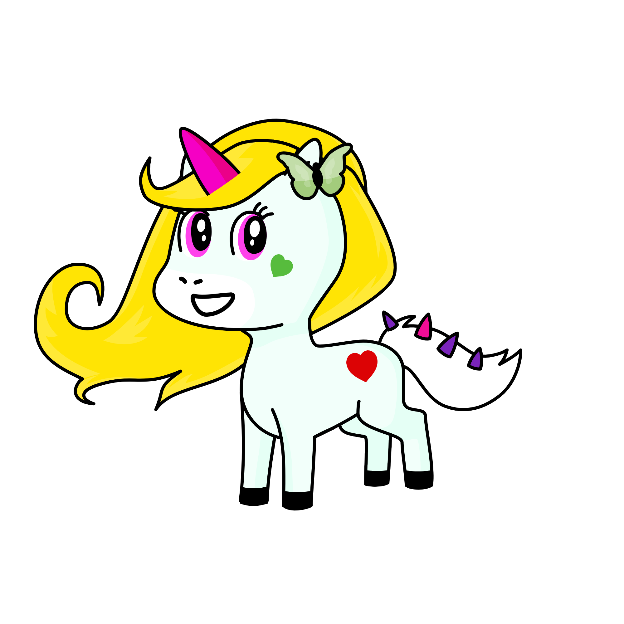 Feather Bubbles, the unicorn