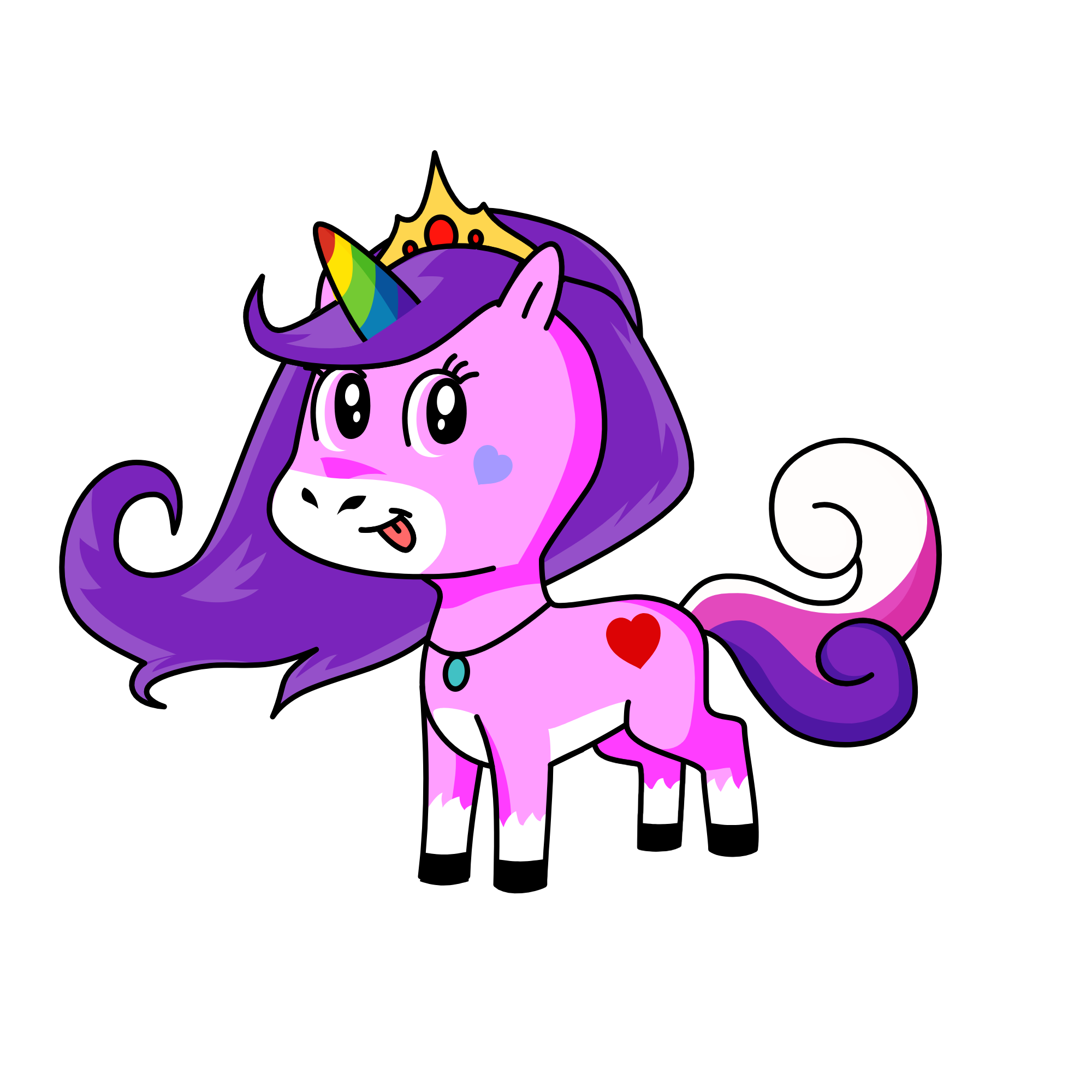 Lara's Buddy, the unicorn