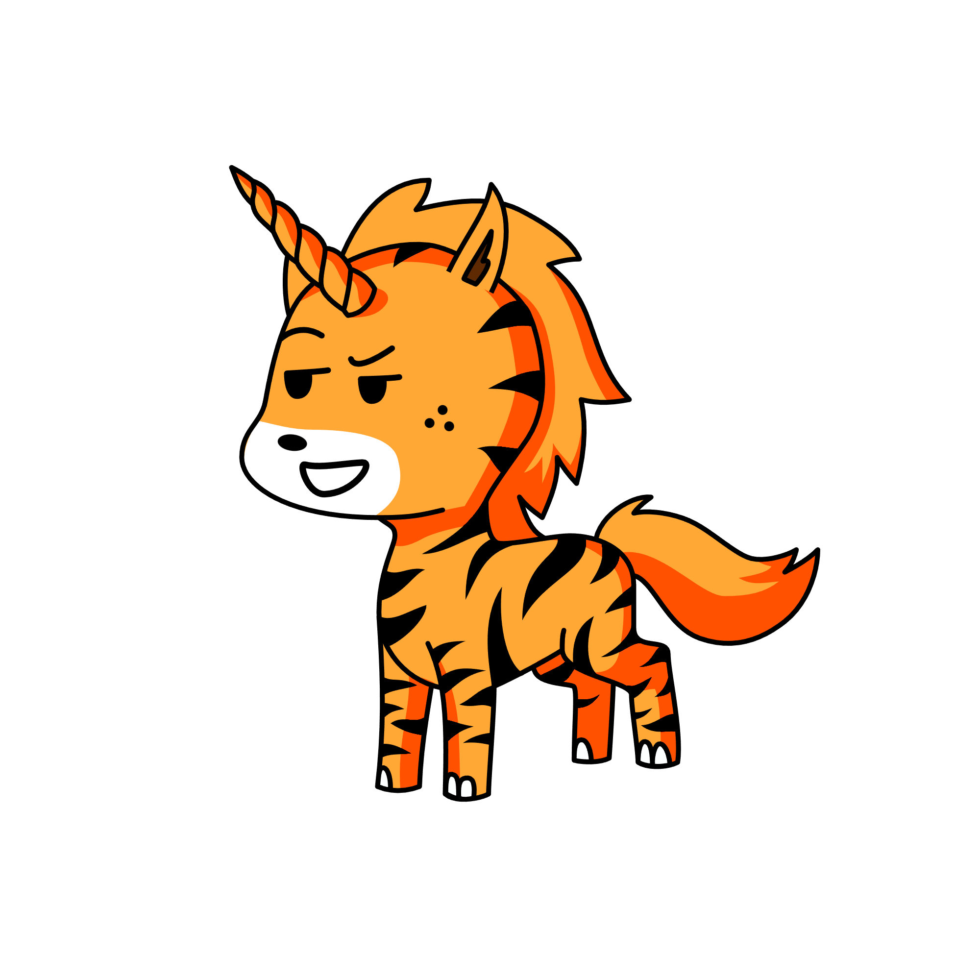 🐯, the unicorn
