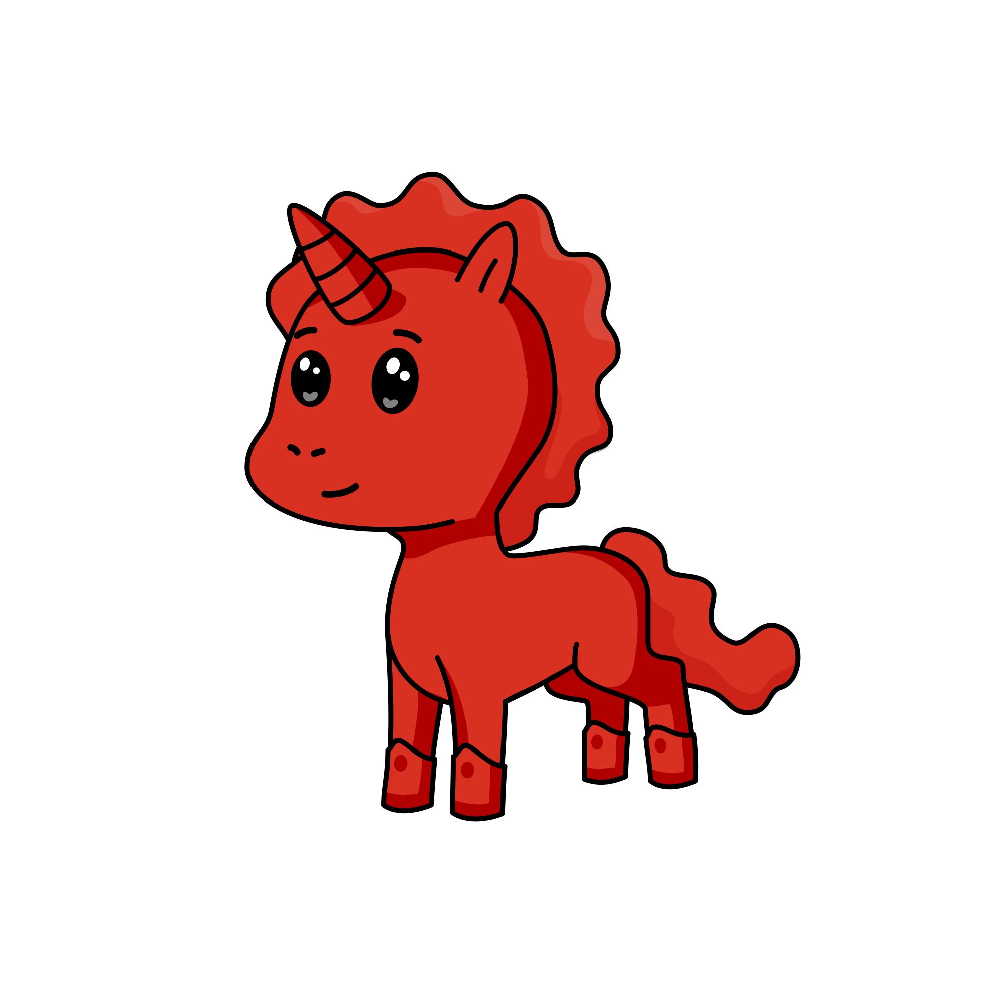 Red, the unicorn