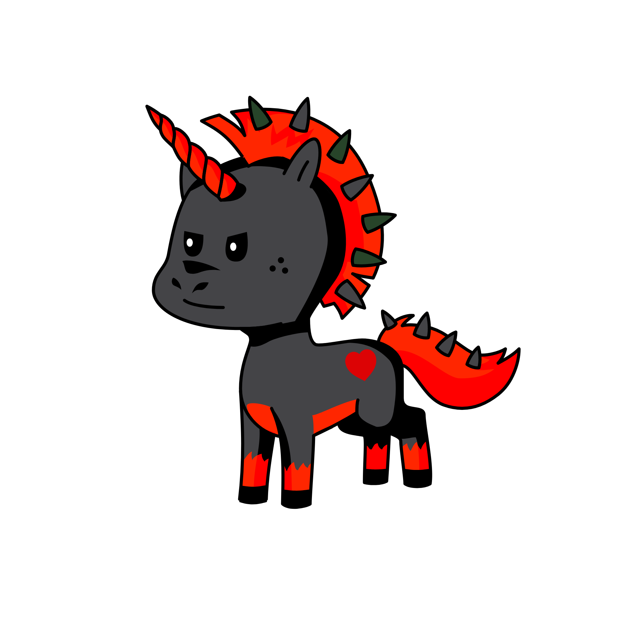 Baddie, the unicorn
