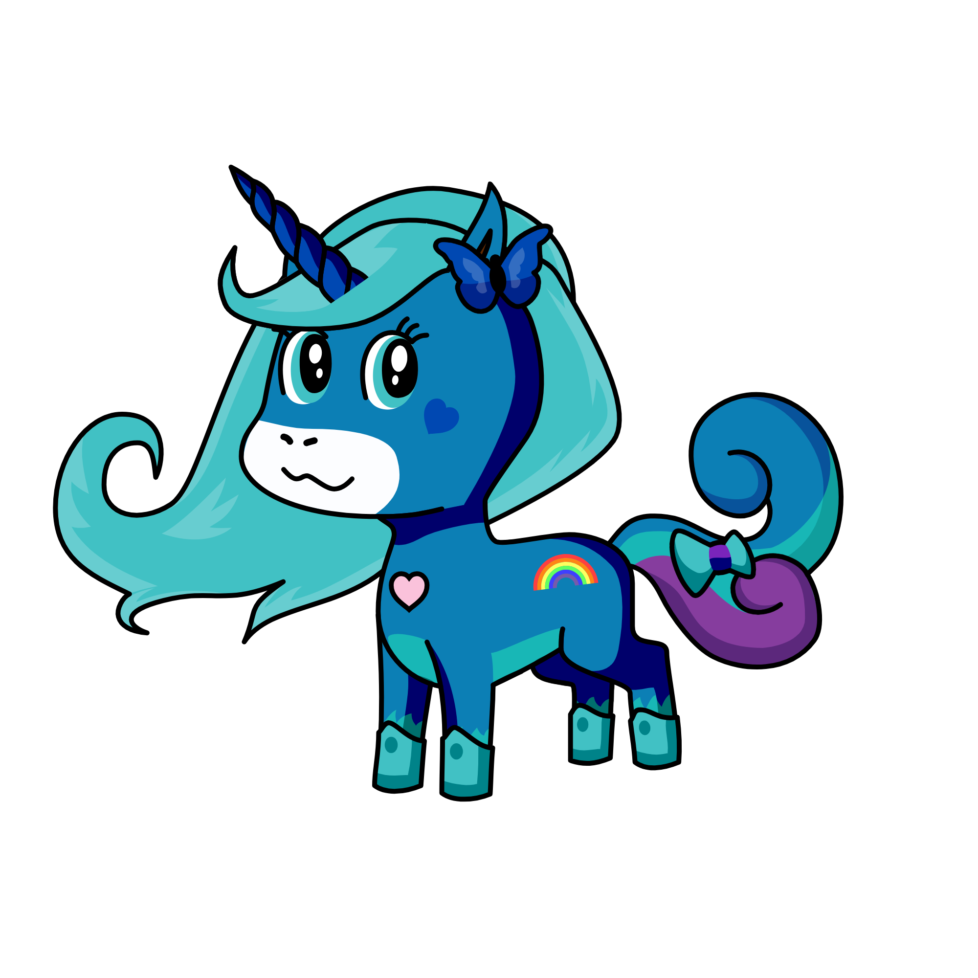 Cerulean, the unicorn