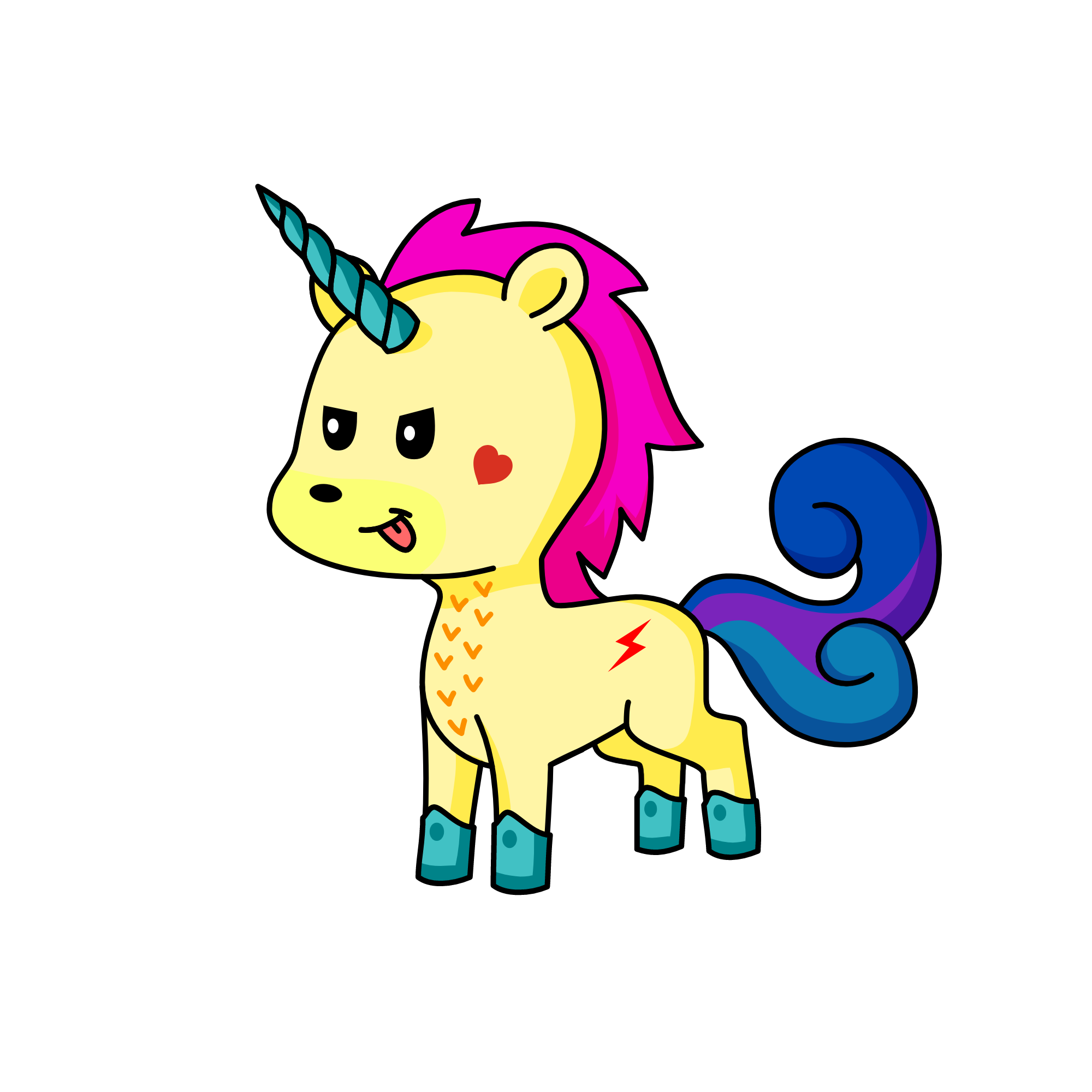 asdfghjkl, the unicorn