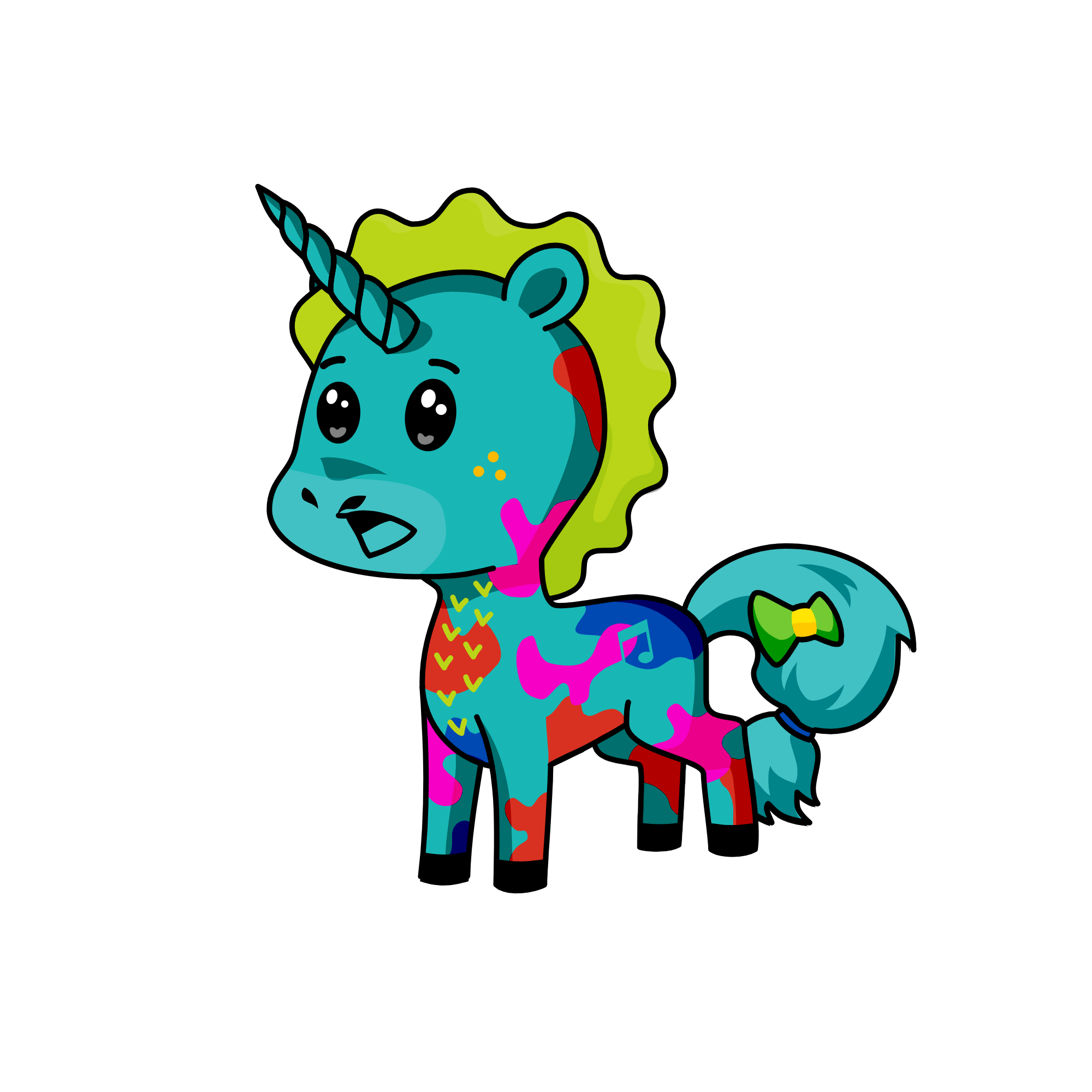 mochittapockymotayurita, the unicorn