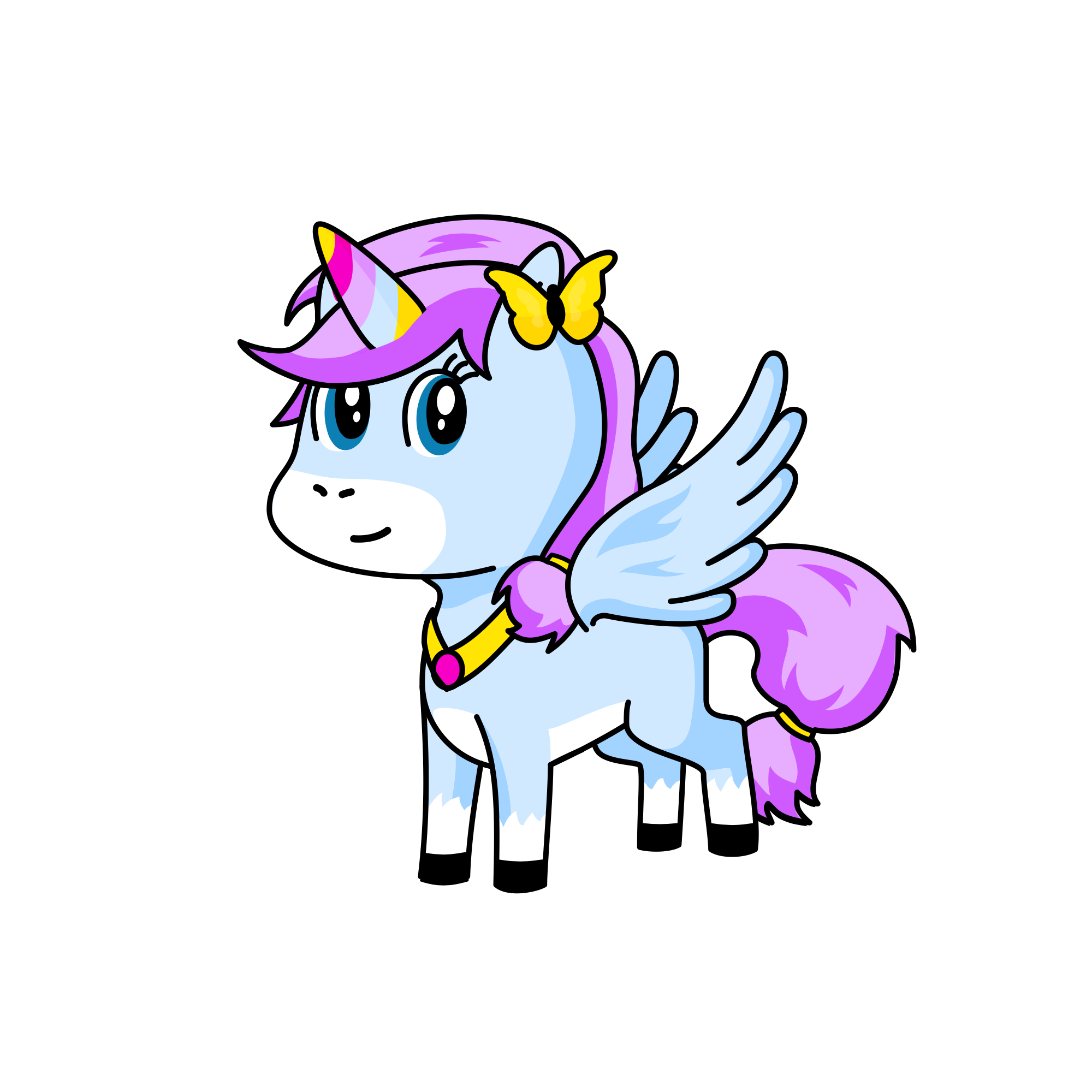 Lavender, the unicorn
