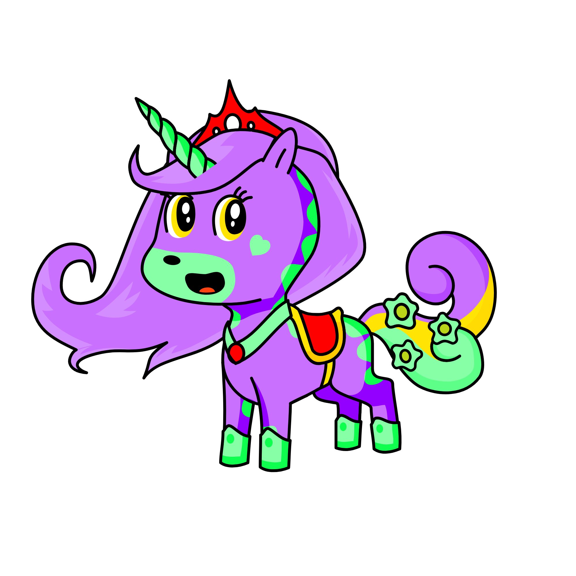 Minty, the unicorn