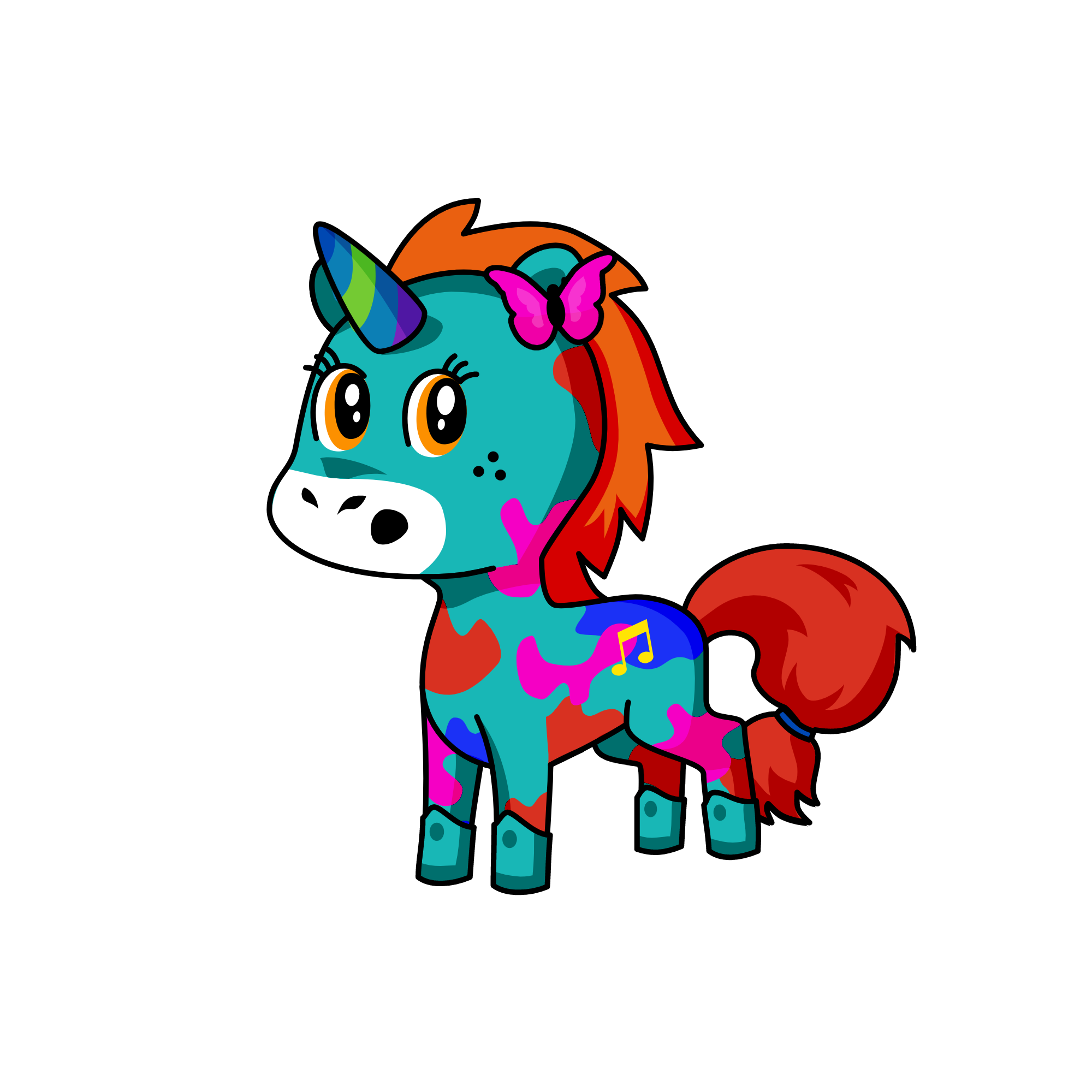 Strawberry, the unicorn