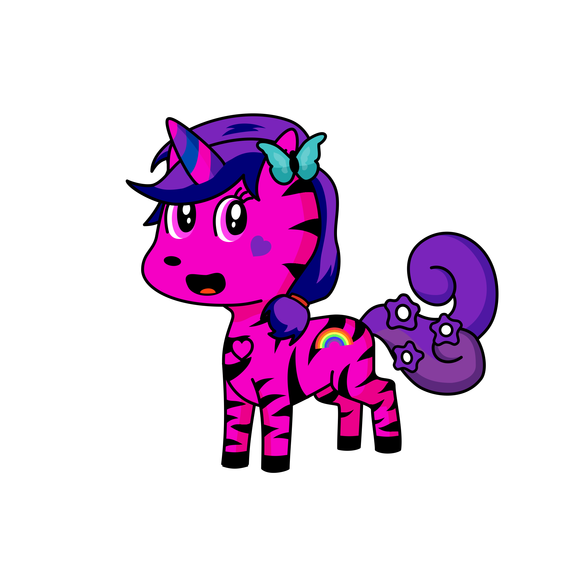 Sparkles, the unicorn