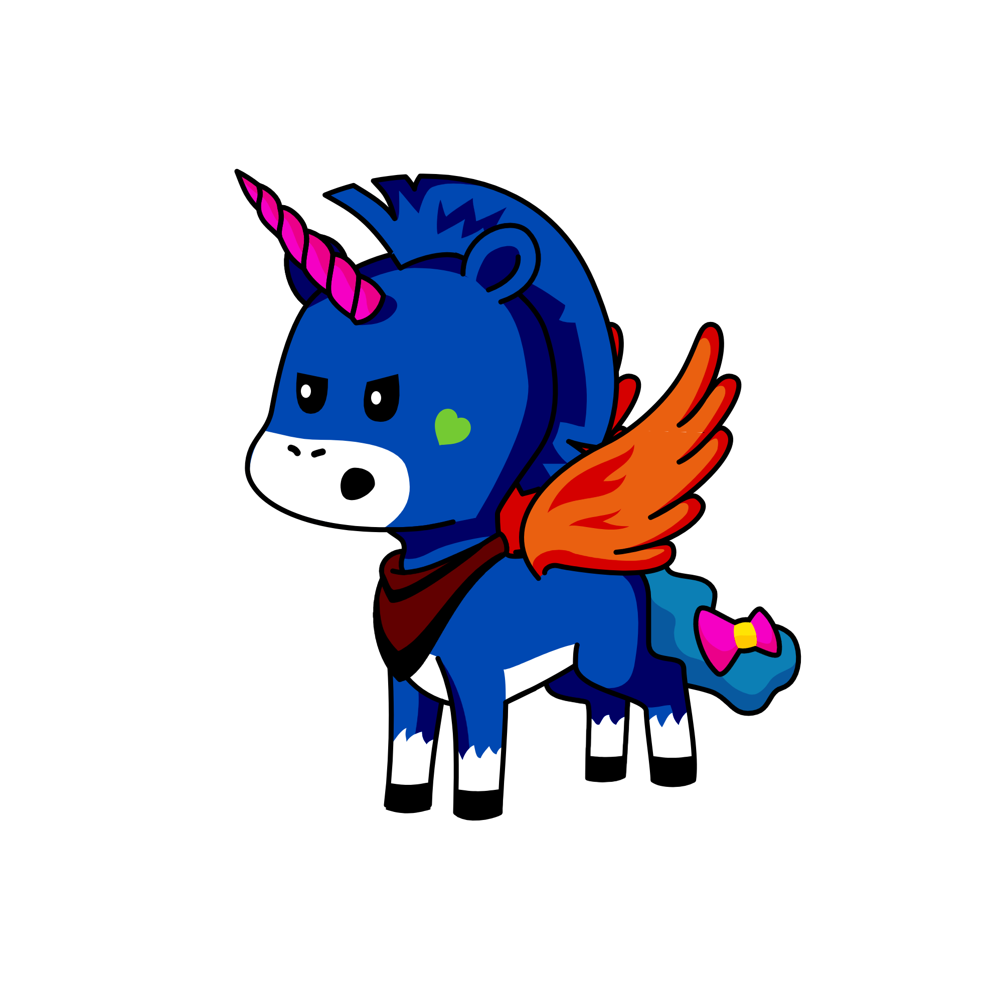 mr blueberry, the unicorn