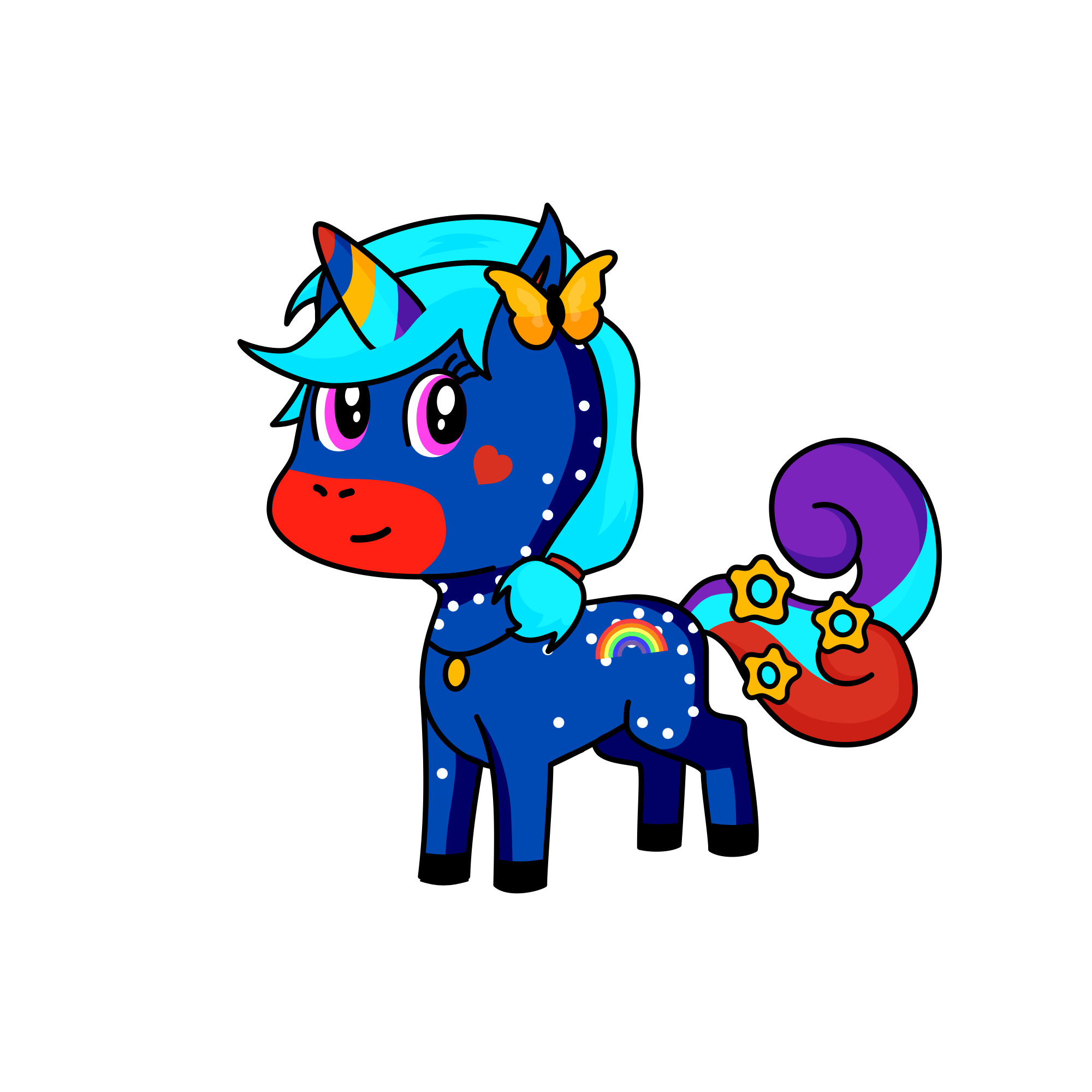 Rain night , the unicorn