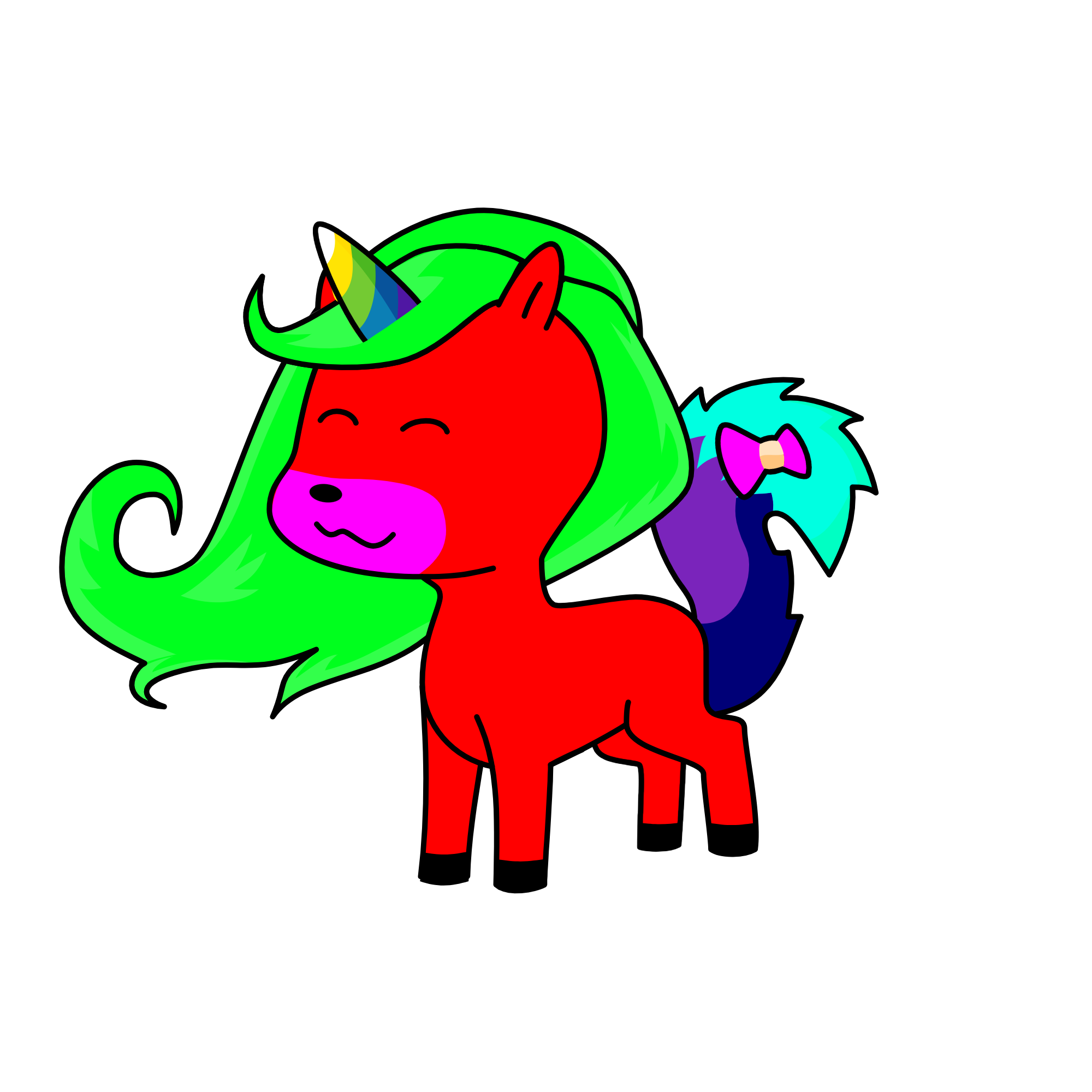 rawr cupcake, the unicorn
