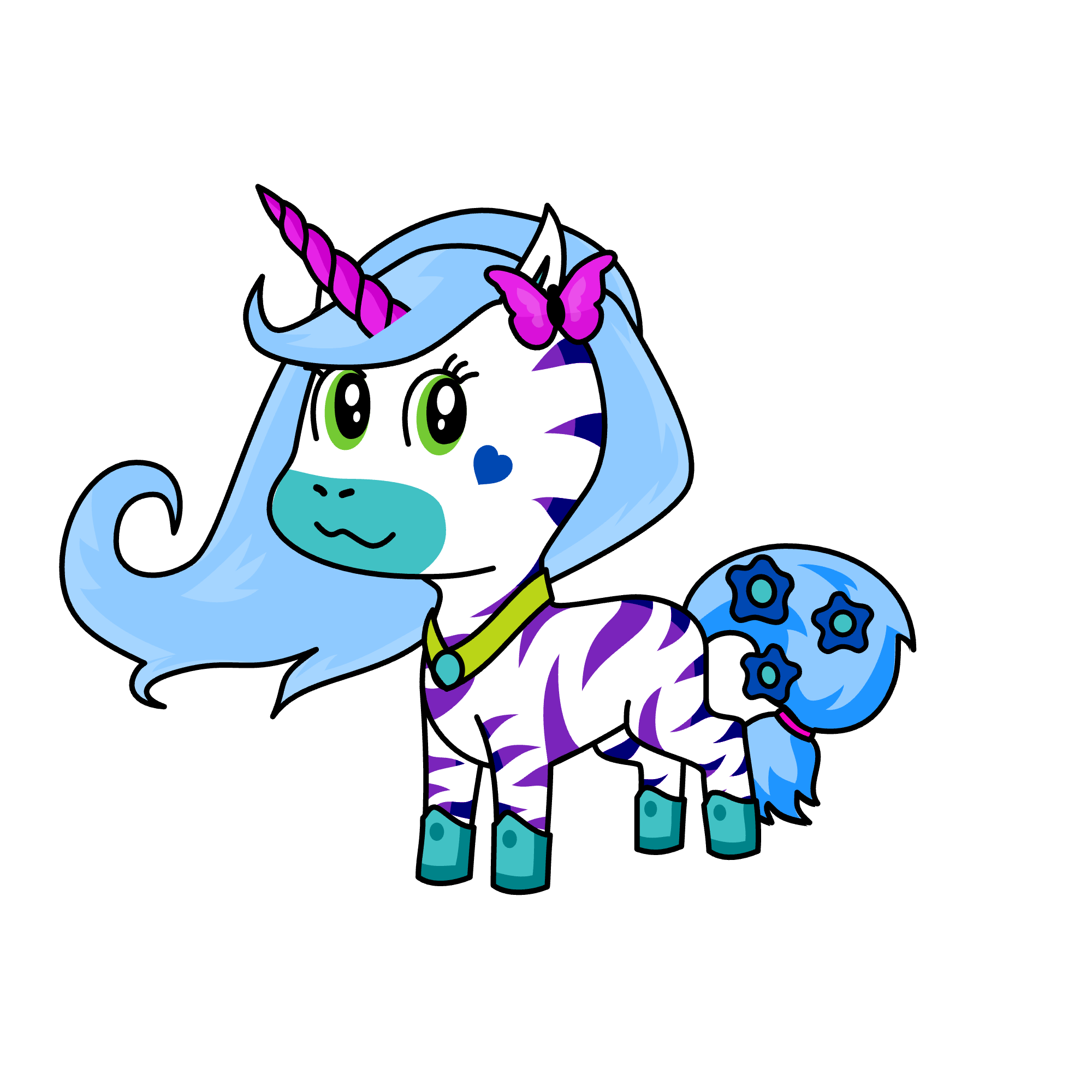 Blueberry muffin, the unicorn
