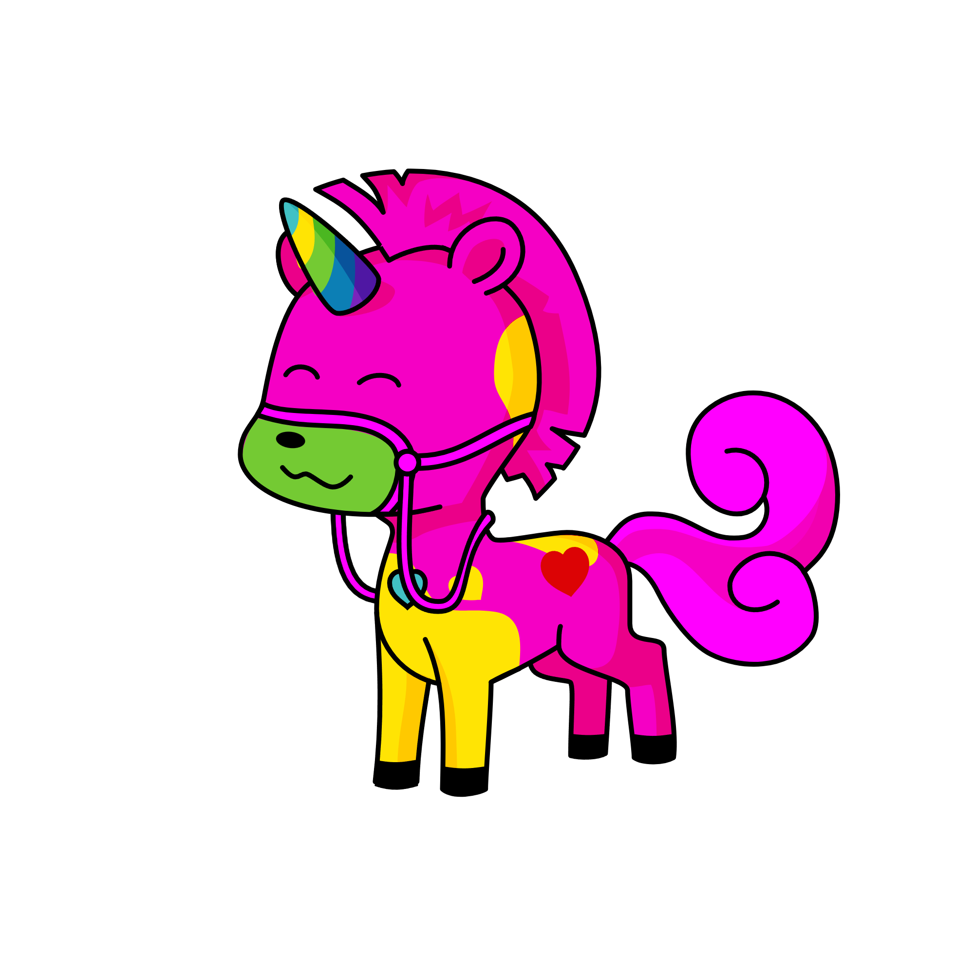 Rainbowdee, the unicorn