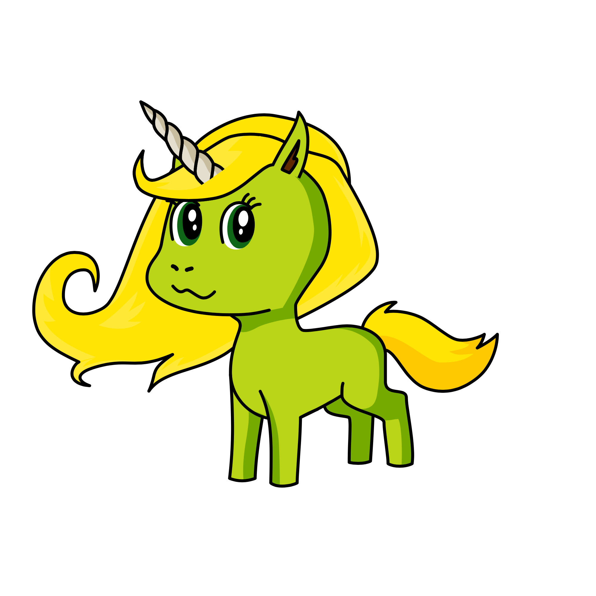 Dahlia, the unicorn