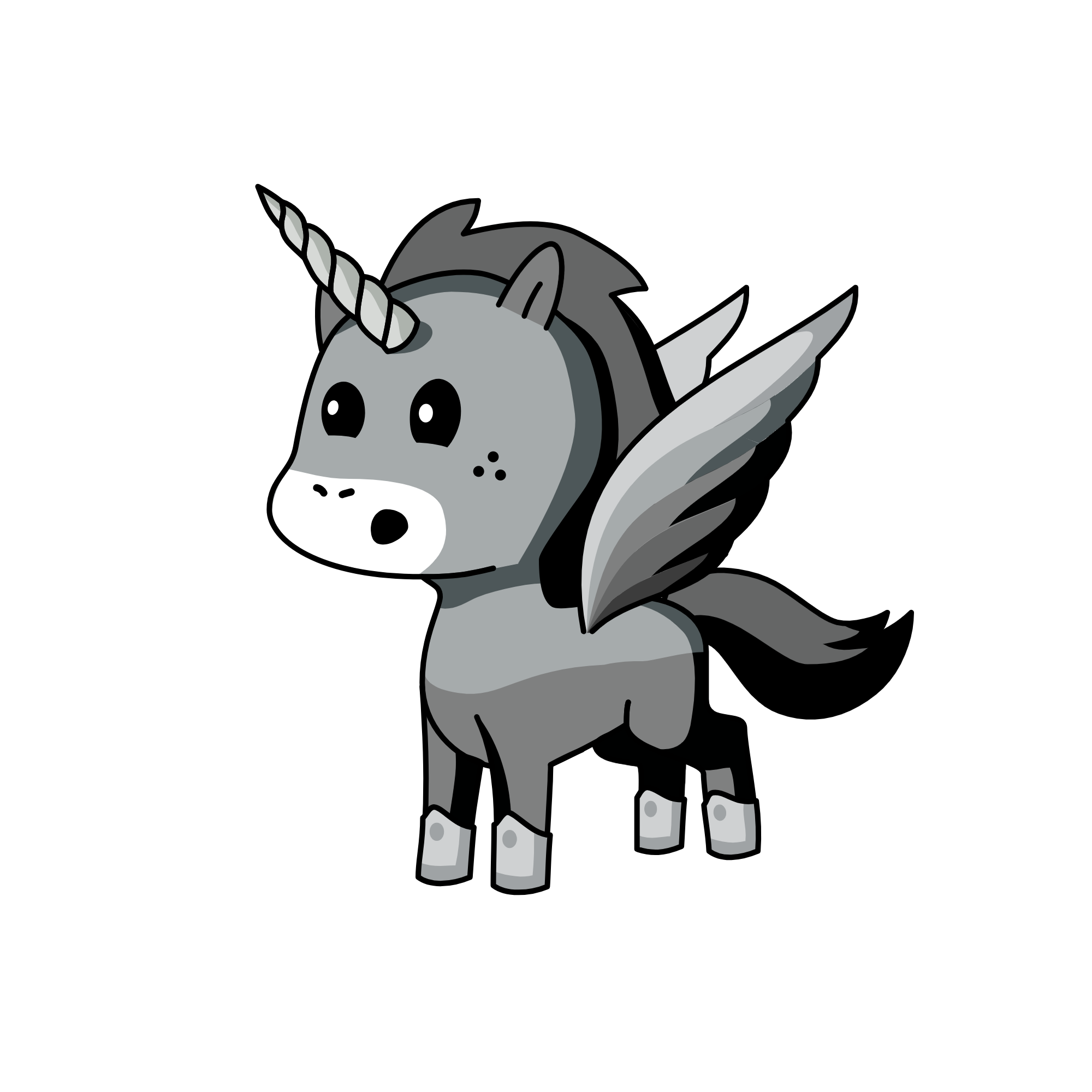 Metal man, the unicorn