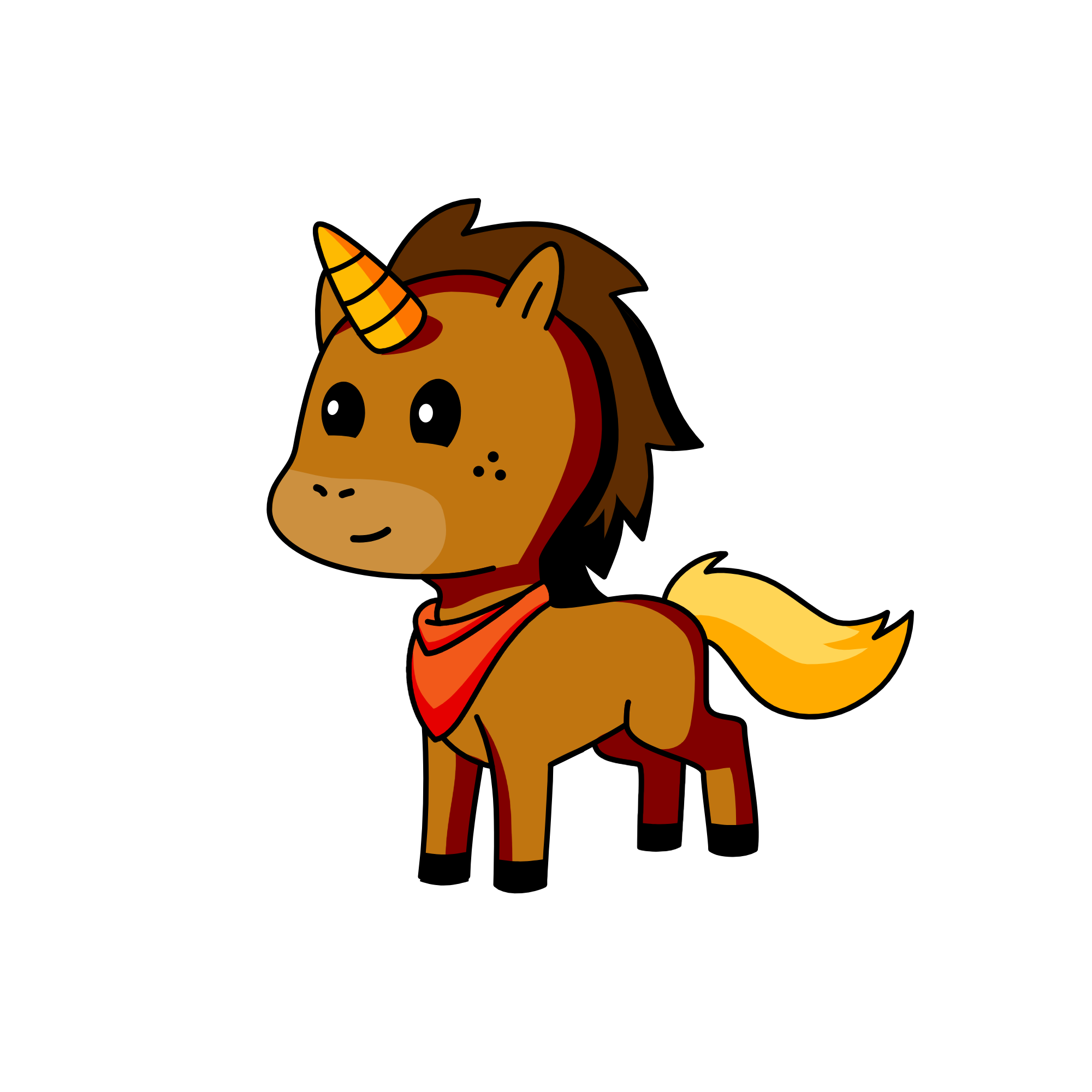 Basic Brownie Shellback Rider, the unicorn