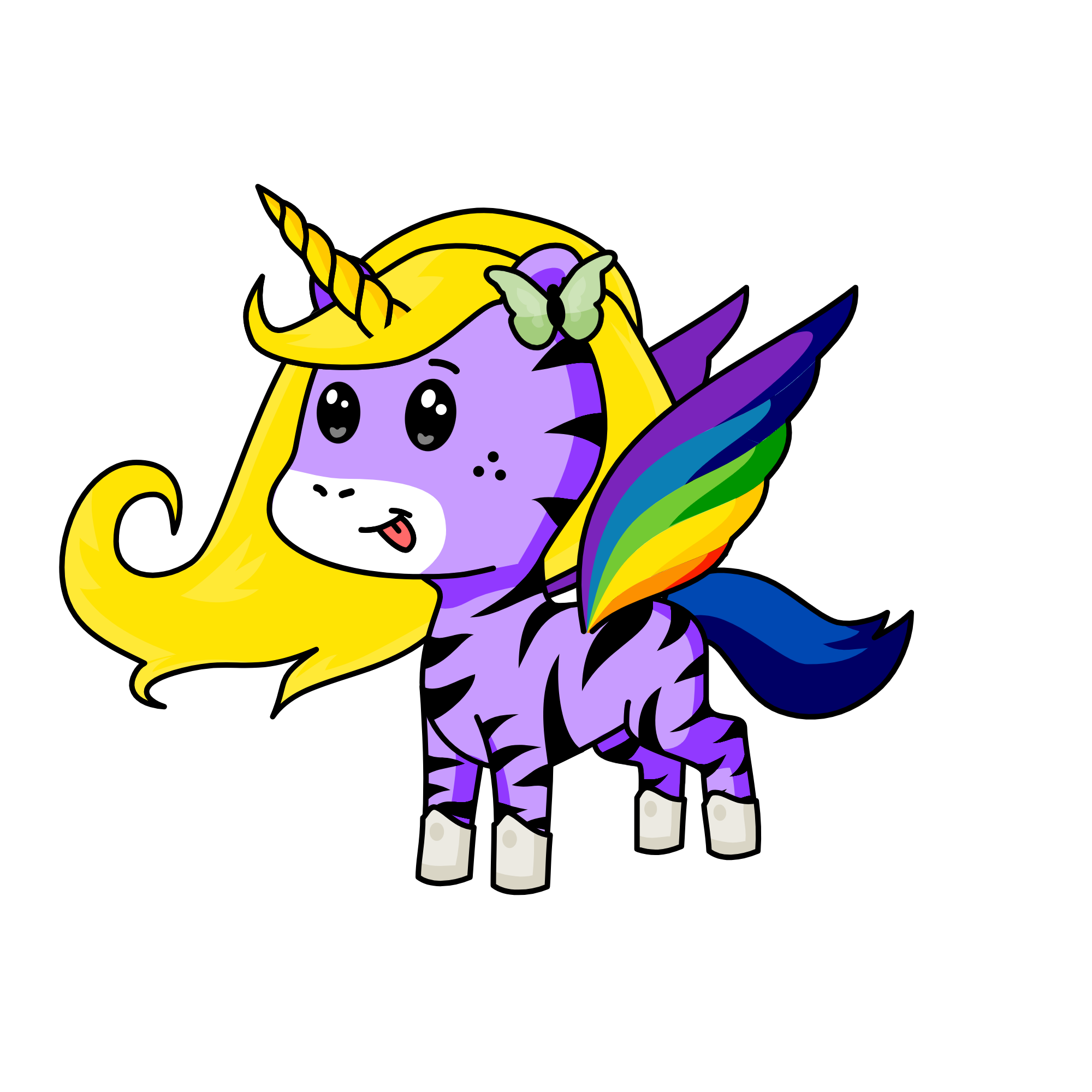snowy, the unicorn