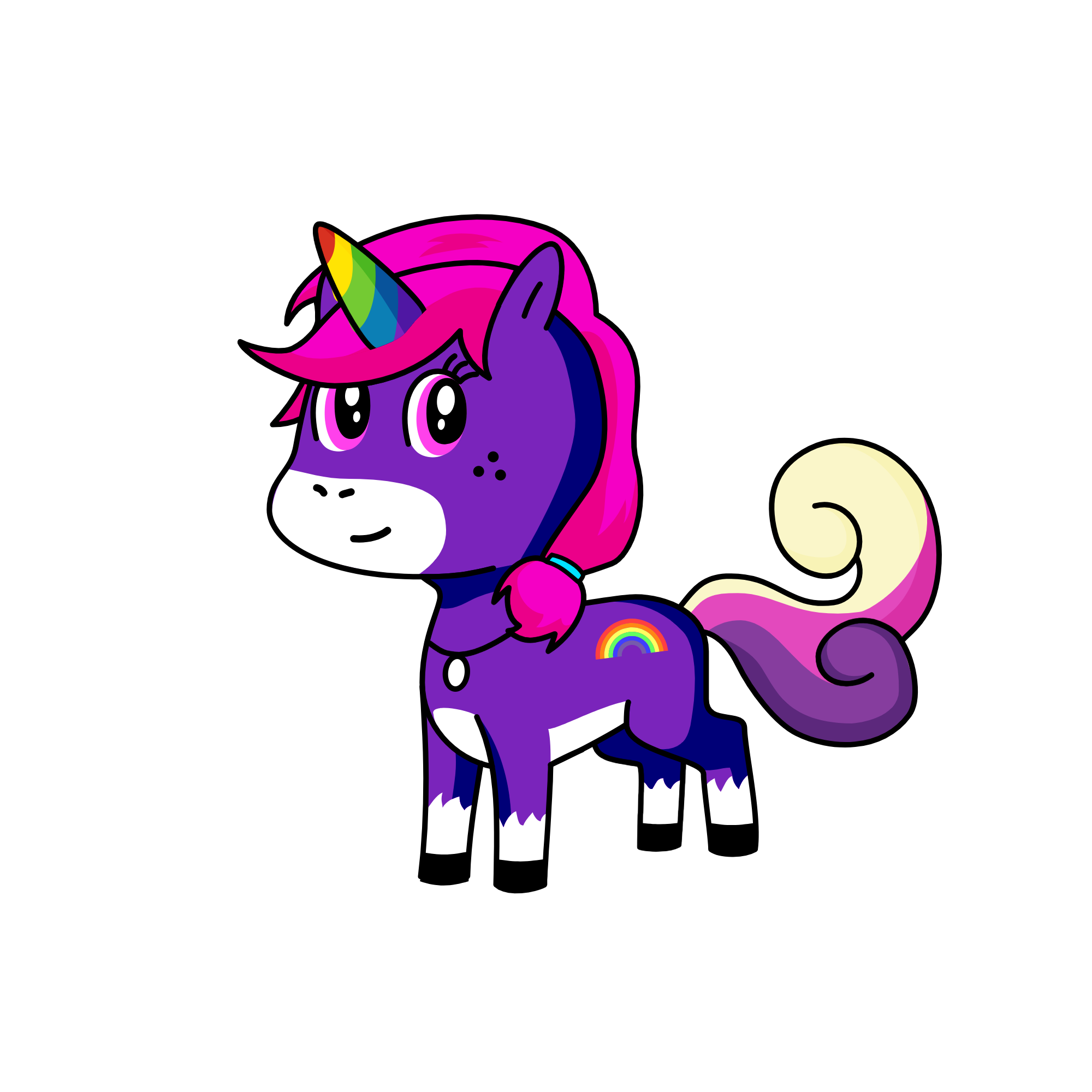 Yena Rainbow, the unicorn