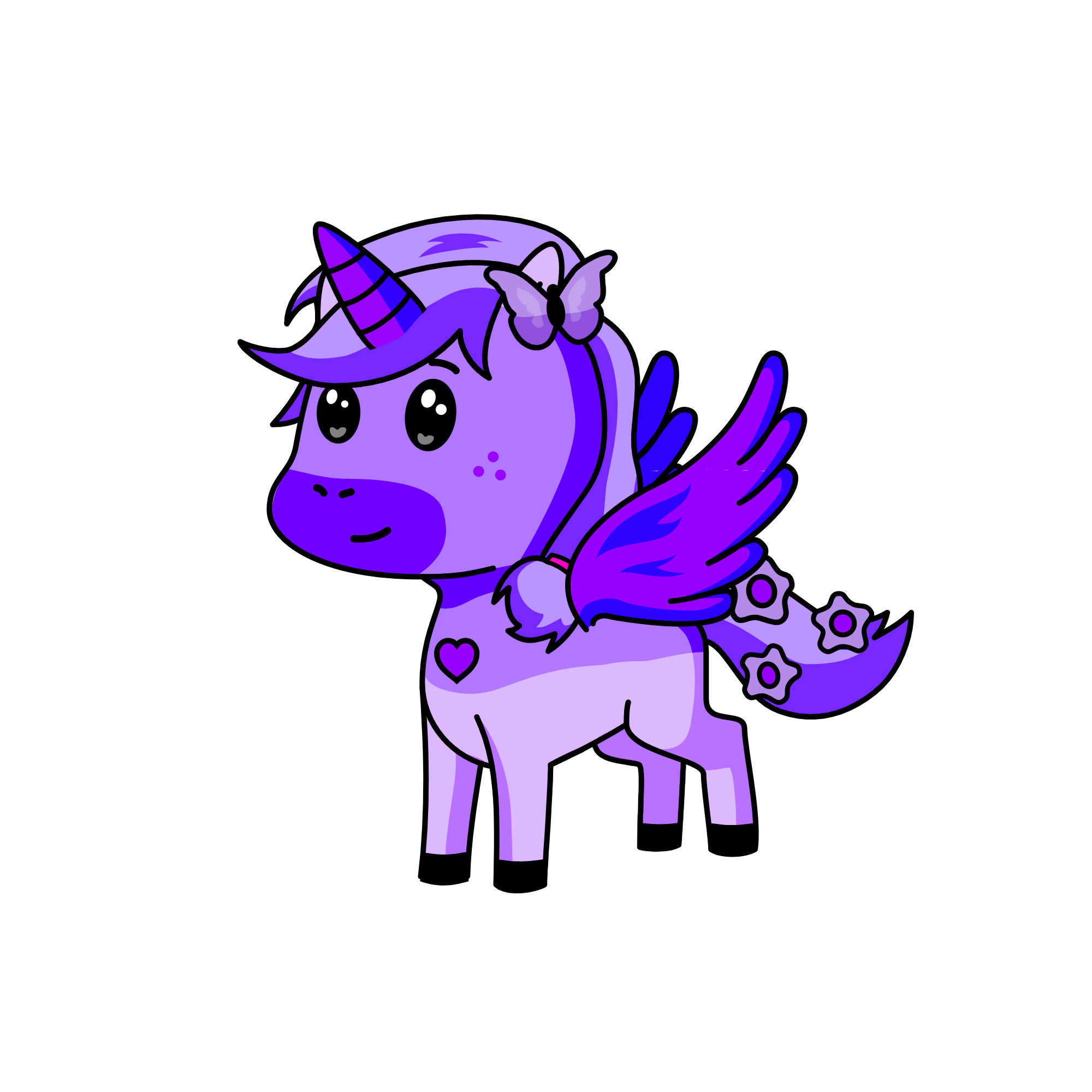 purpple, the unicorn