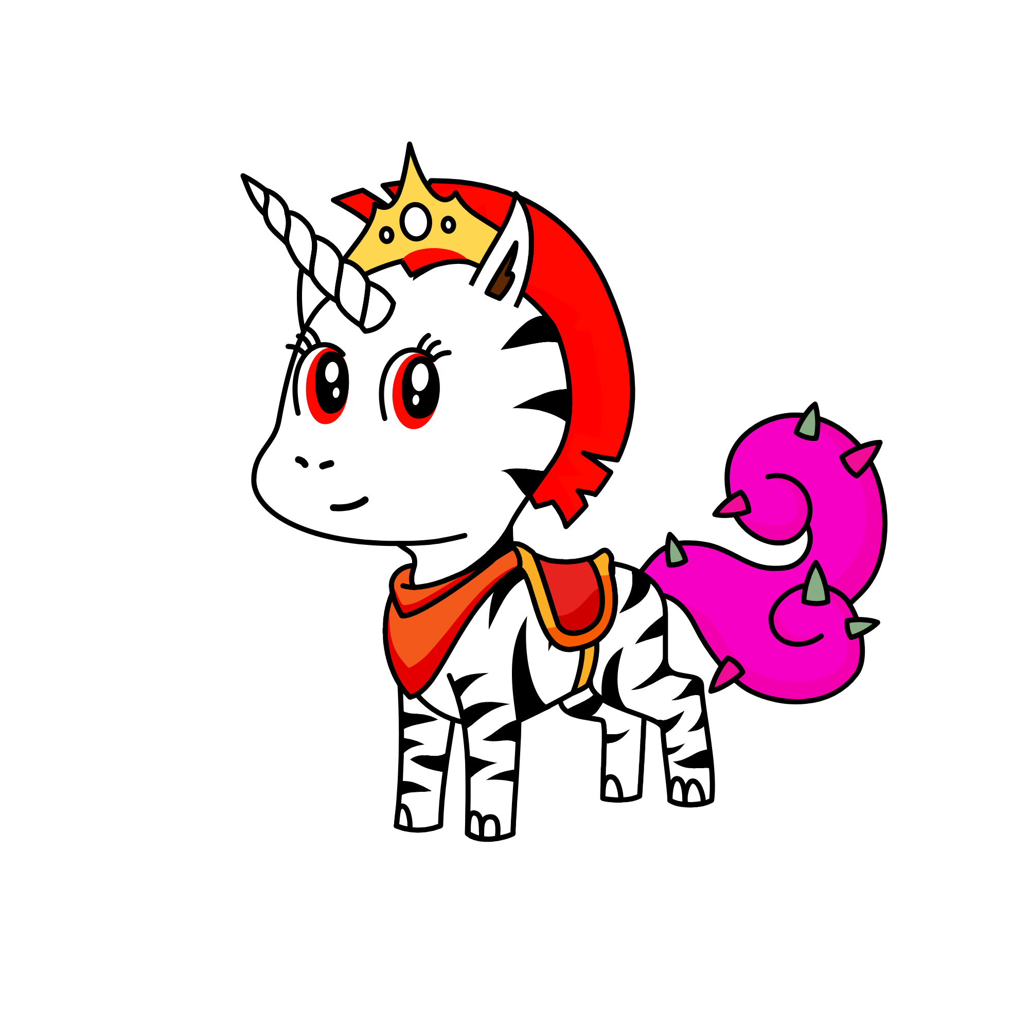 pinky beauty, the unicorn