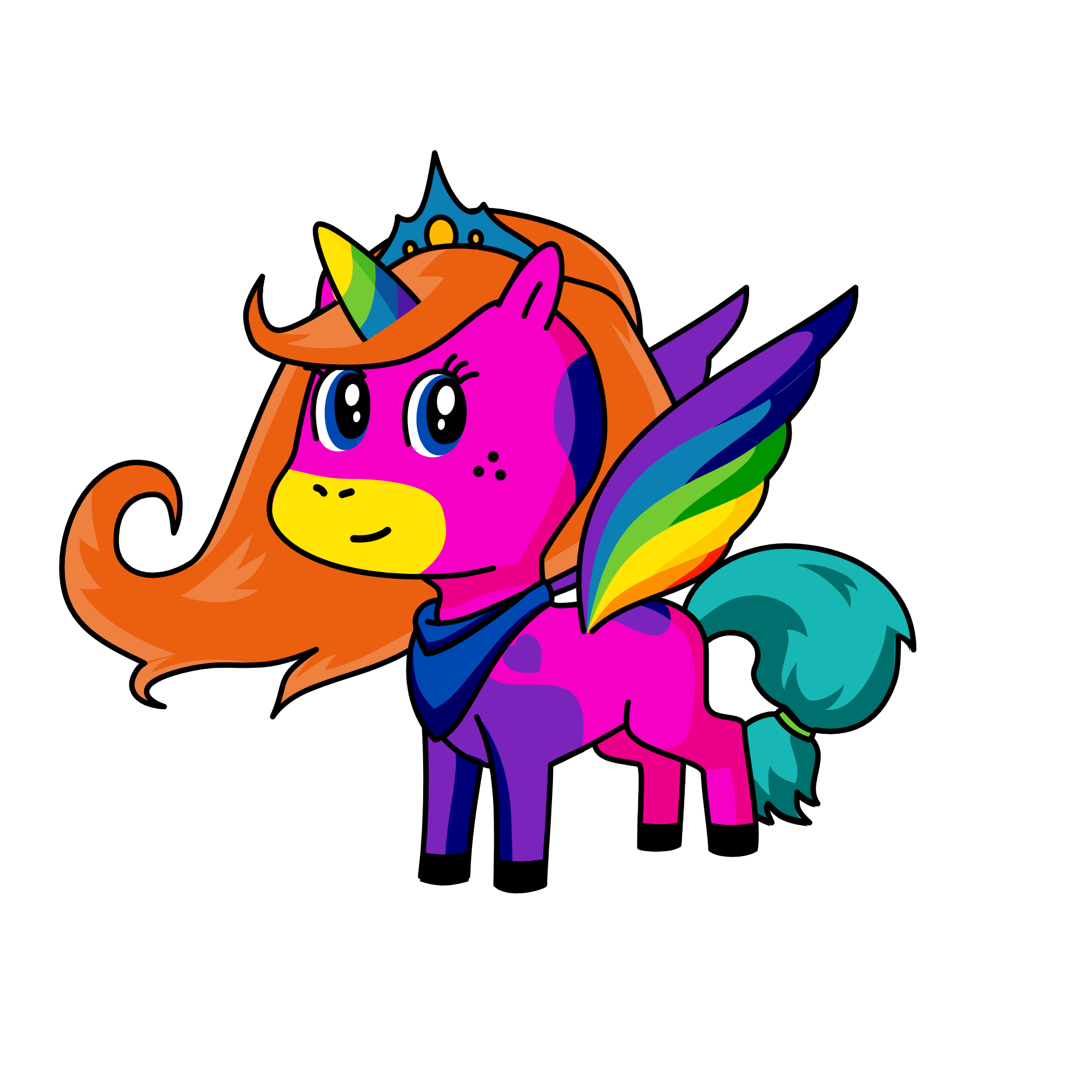 pinki, the unicorn