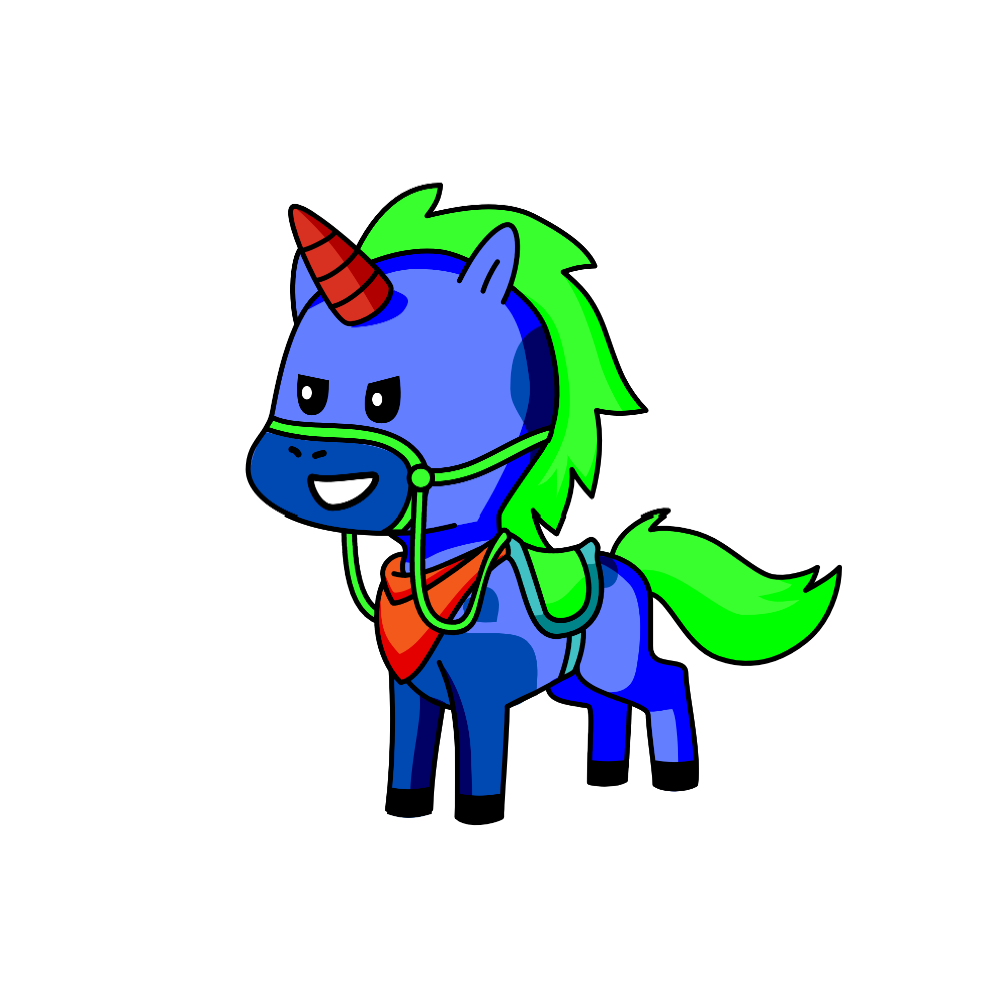 Rumpelštilski, the unicorn