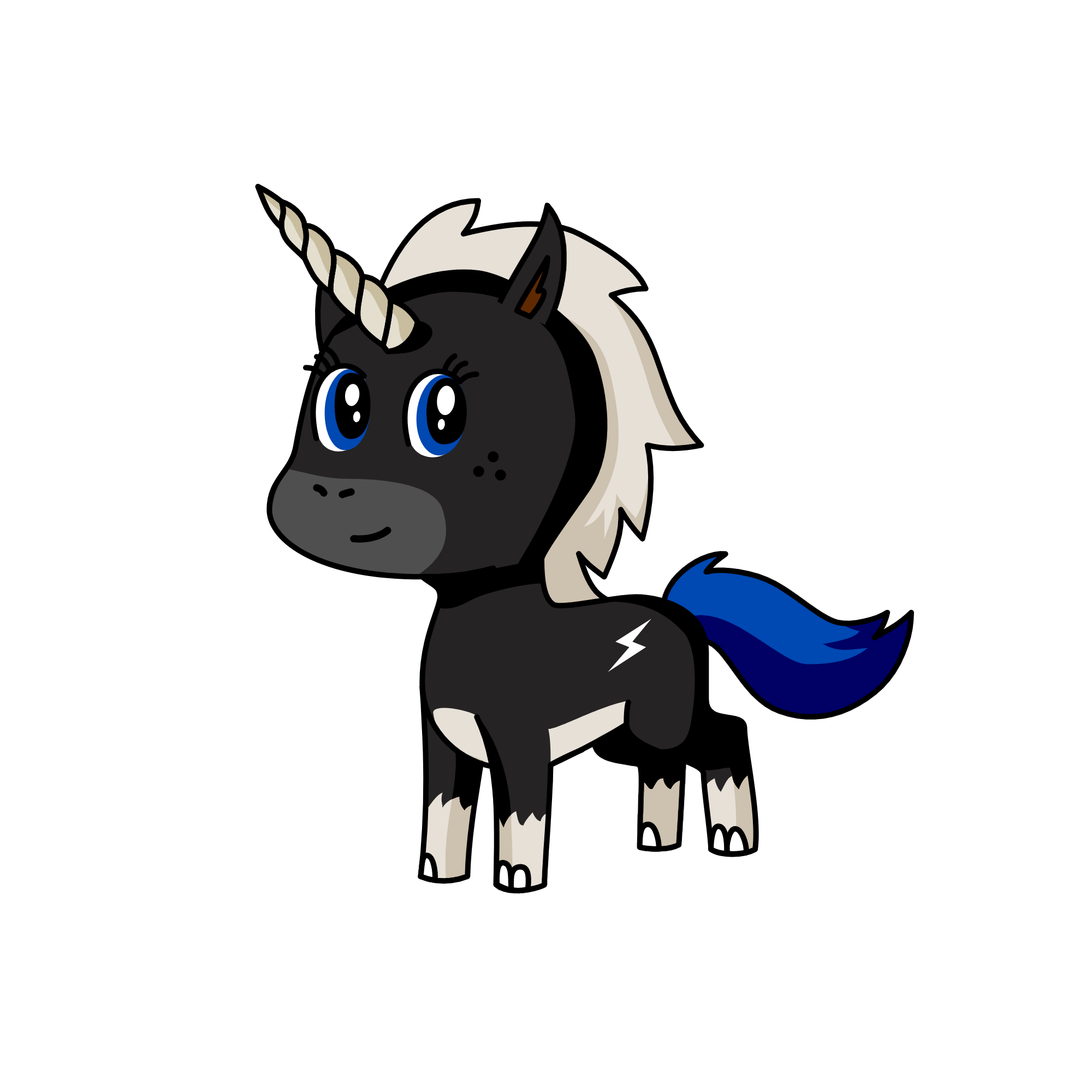 Black GreyAsh FlameRider- Advanced grade type, the unicorn