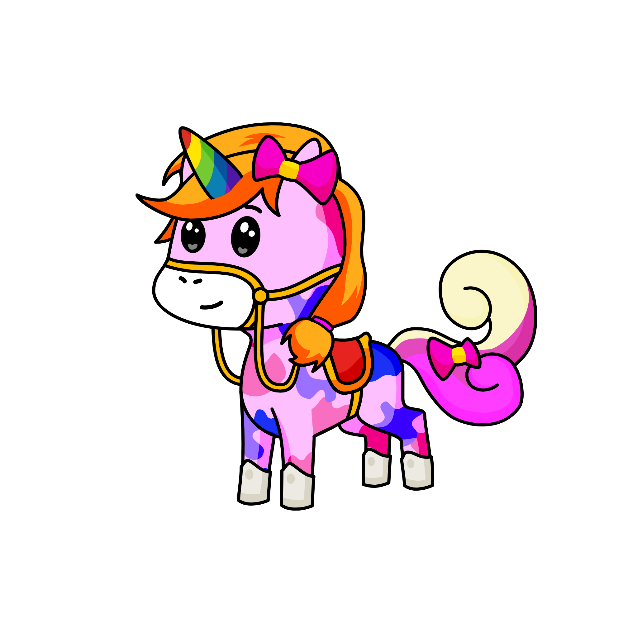 Cute, the unicorn