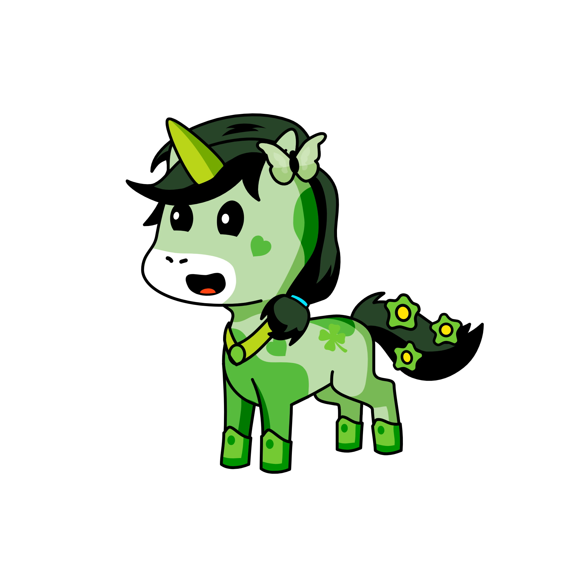 Greenery, the unicorn