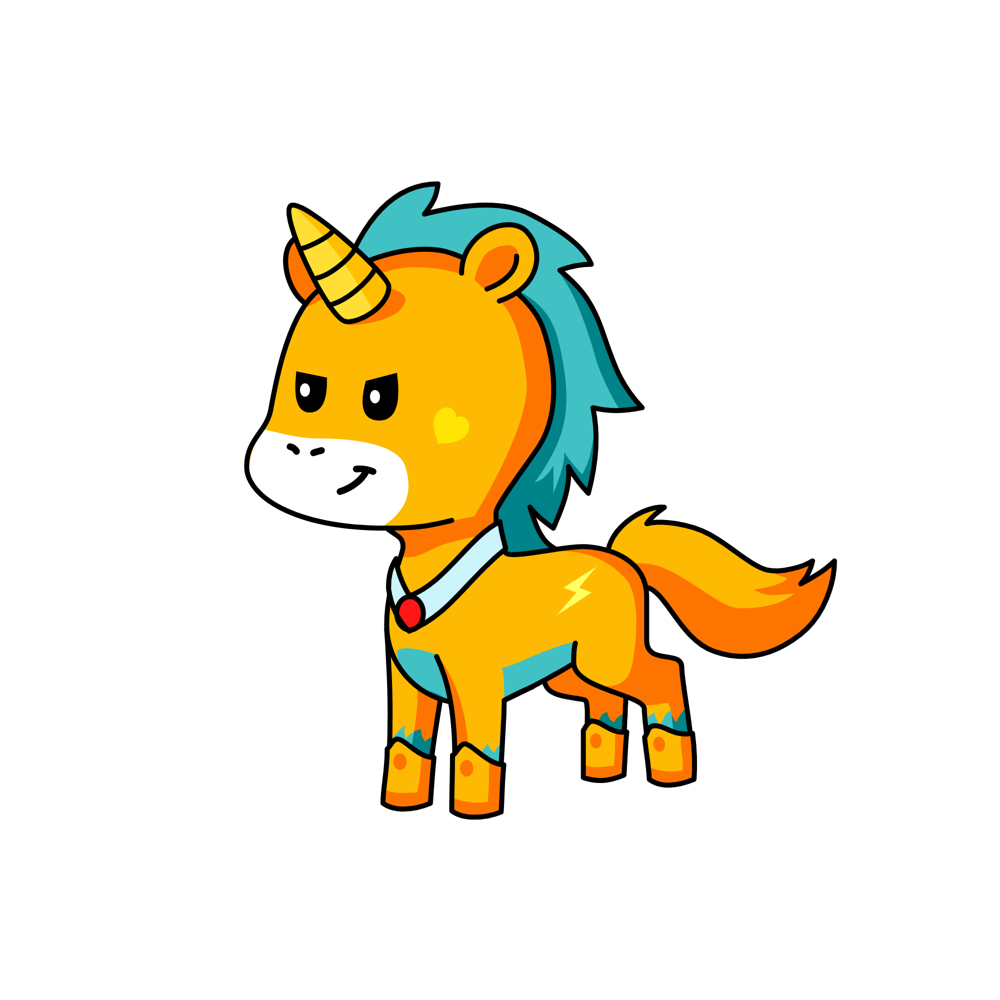 Lightning, the unicorn