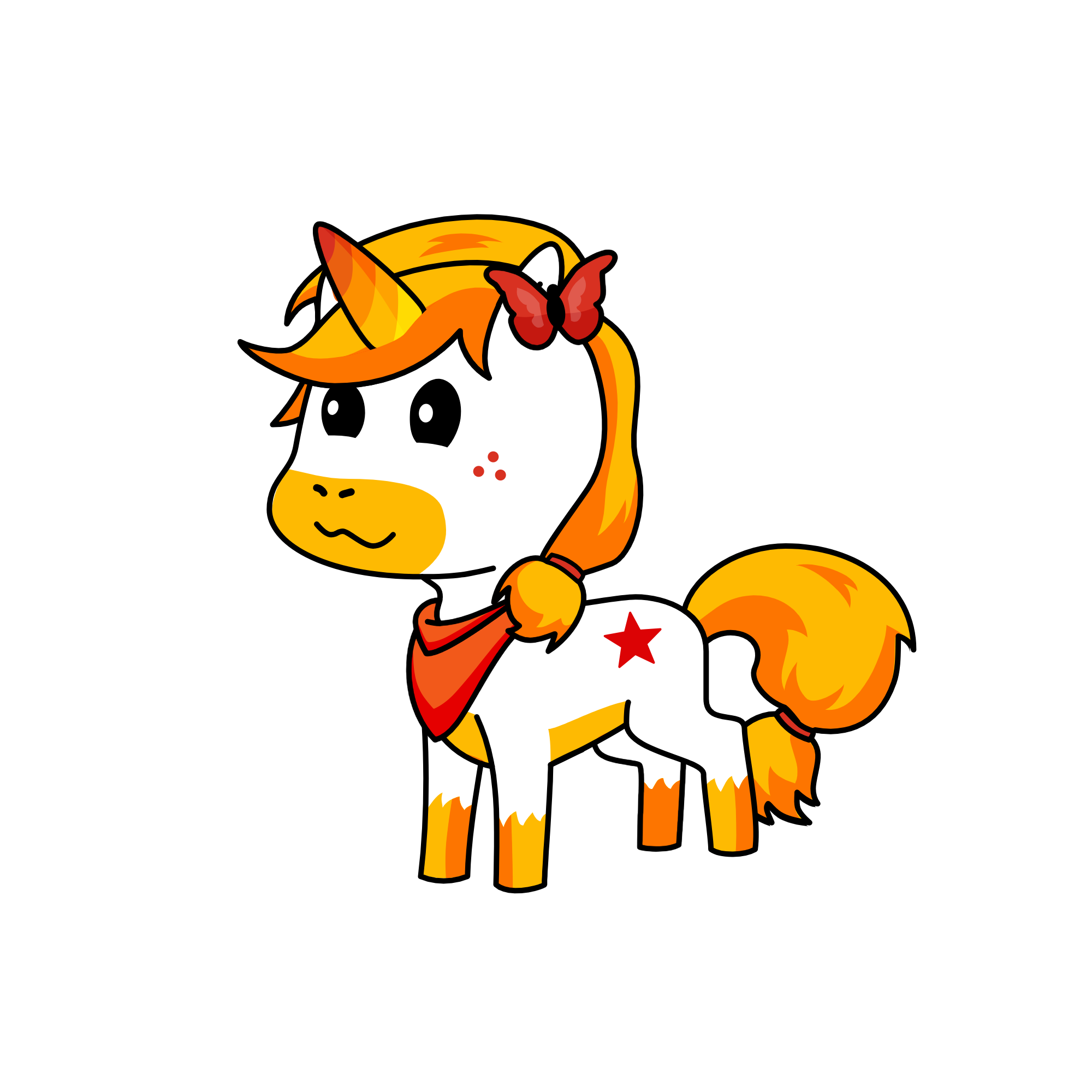 holi, the unicorn