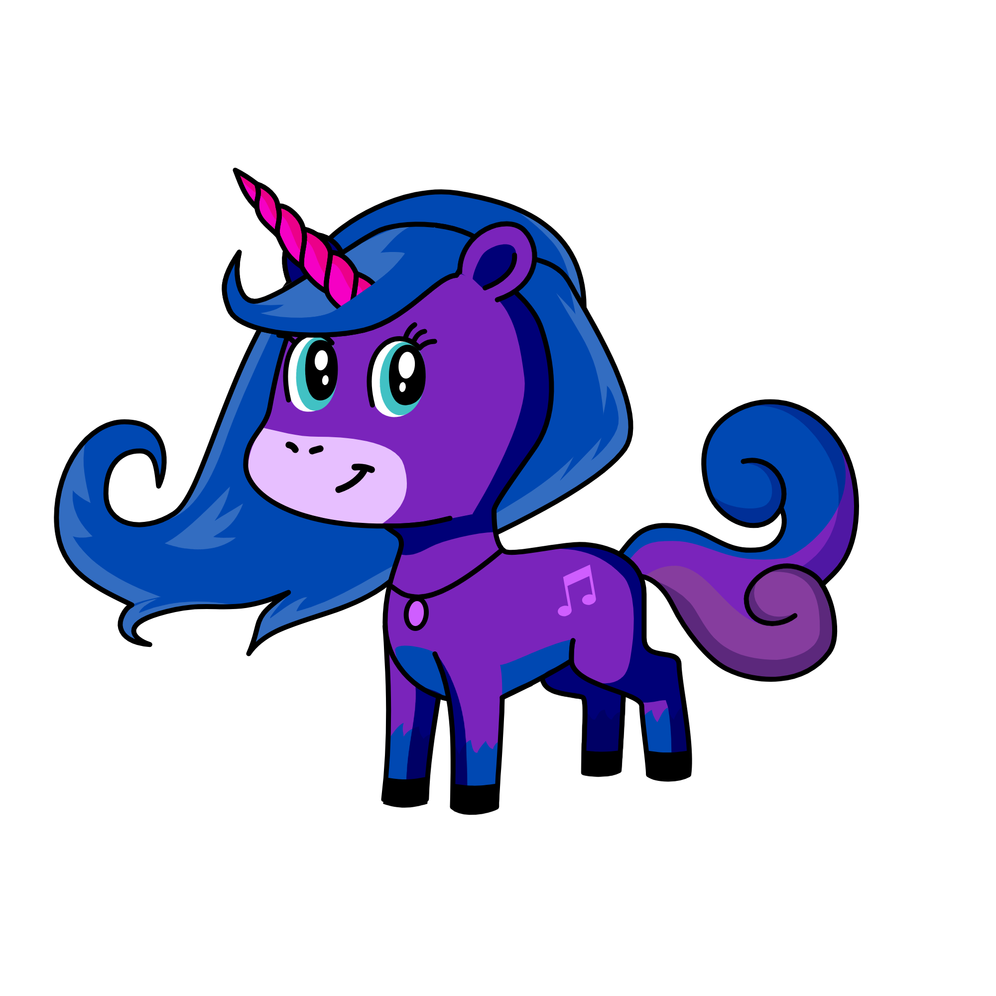 Winter, the unicorn